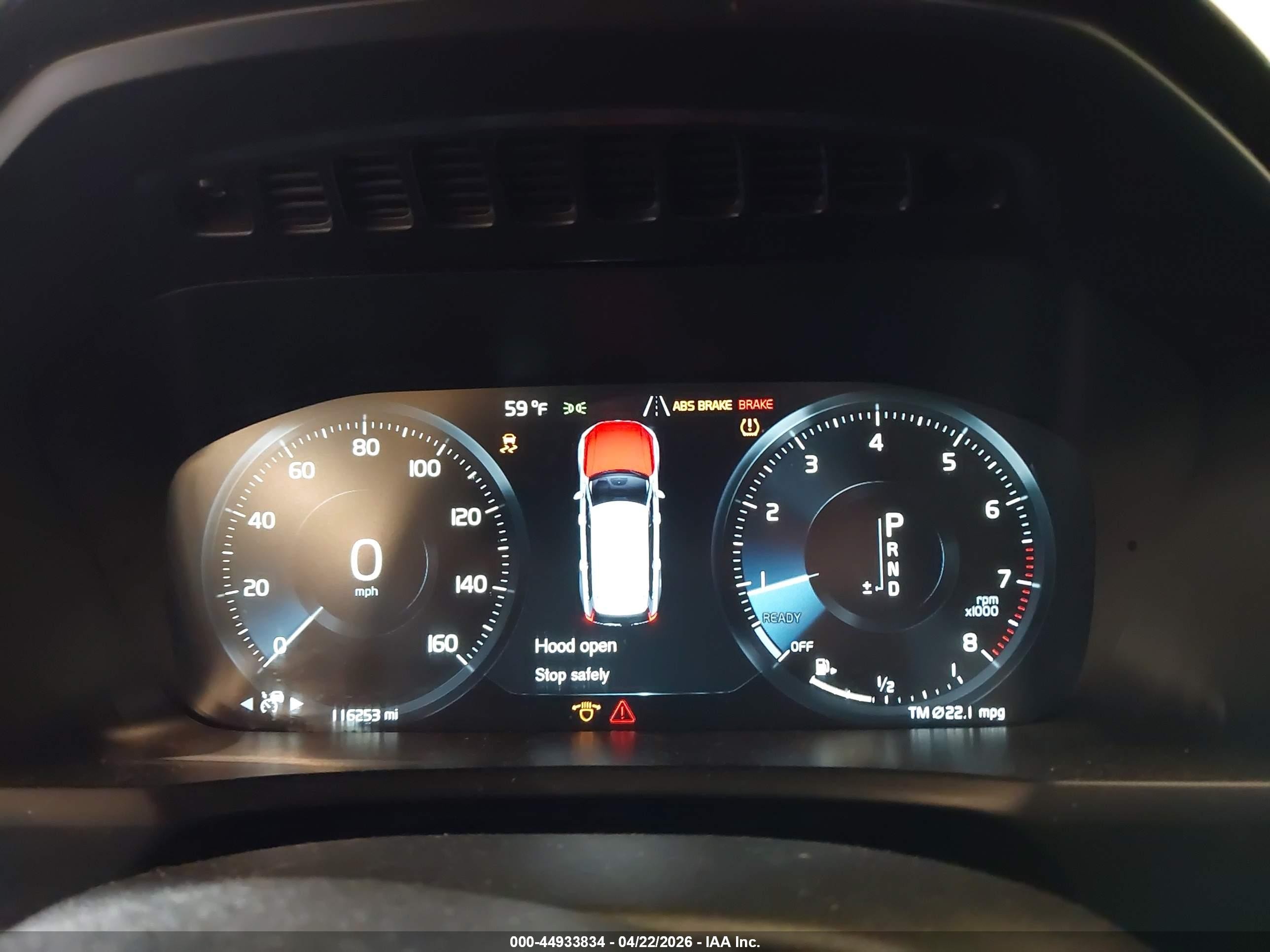 2017 Volvo XC90 VIN YV4A22PK8H1121315 IAAI salvage auction — Front End, Salvage (Oregon), sold $5,150 on 2026-07-09 (photo 7)