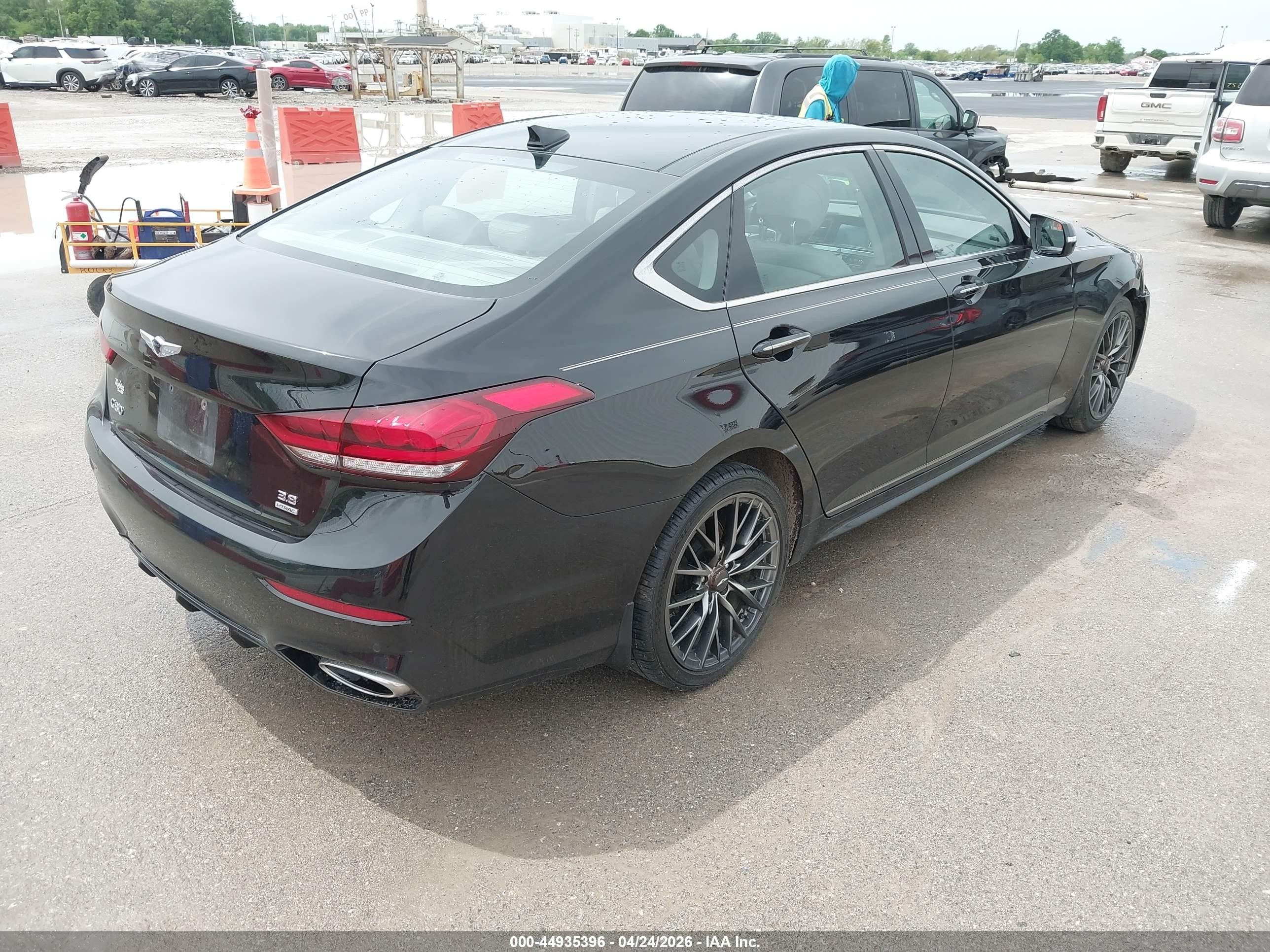 2019 Genesis G80 VIN KMTFN4JE6KU324712 IAAI salvage auction — Front End, Salvage (Illinois), sold $5,500 on 2026-09-09 (photo 4)
