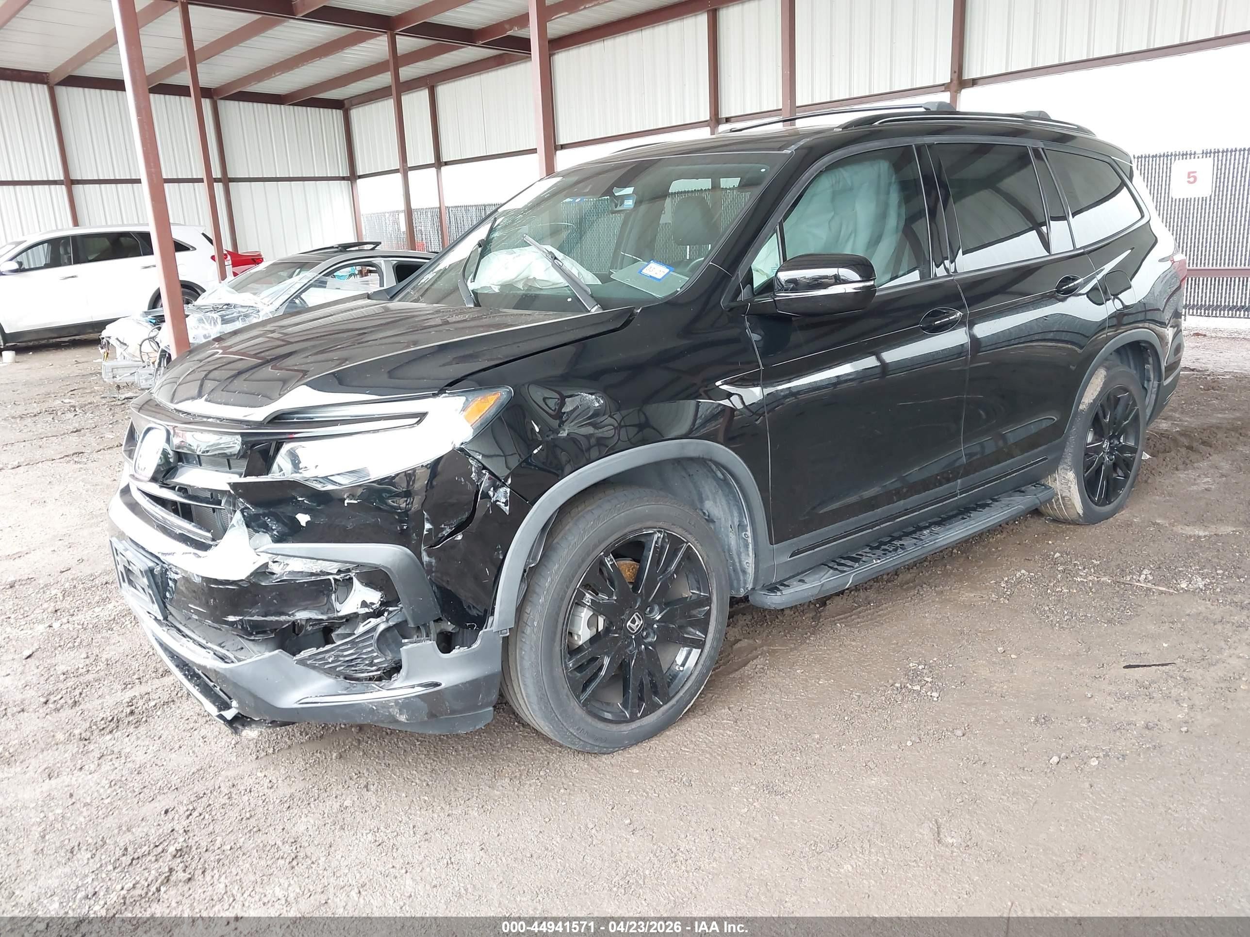 2022 Honda Pilot VIN 5FNYF6H73NB082255 IAAI salvage auction — Front End, Original (Texas), sold $11,400 on 2026-07-10 (photo 2)