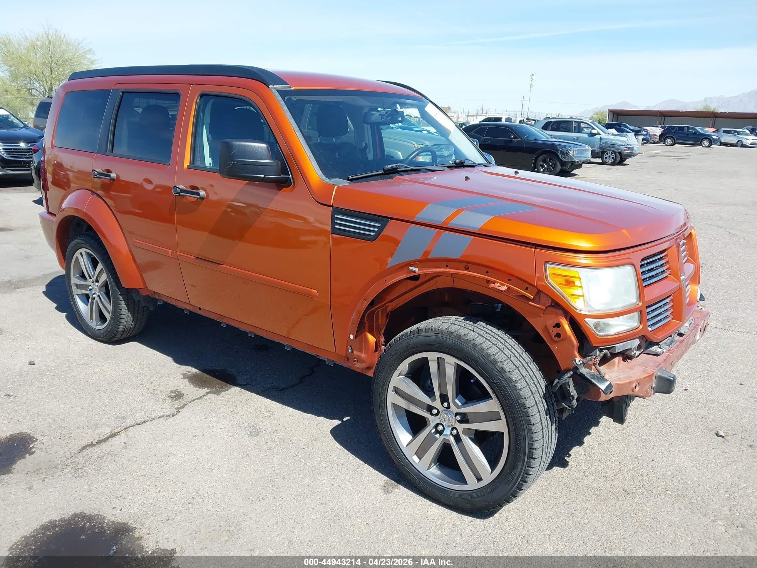 2011 Dodge Nitro VIN 1D4PT6GX3BW589303 IAAI salvage auction — Front End, Salvage (Arizona), sold $1,250 on 2026-07-09 (photo 1)