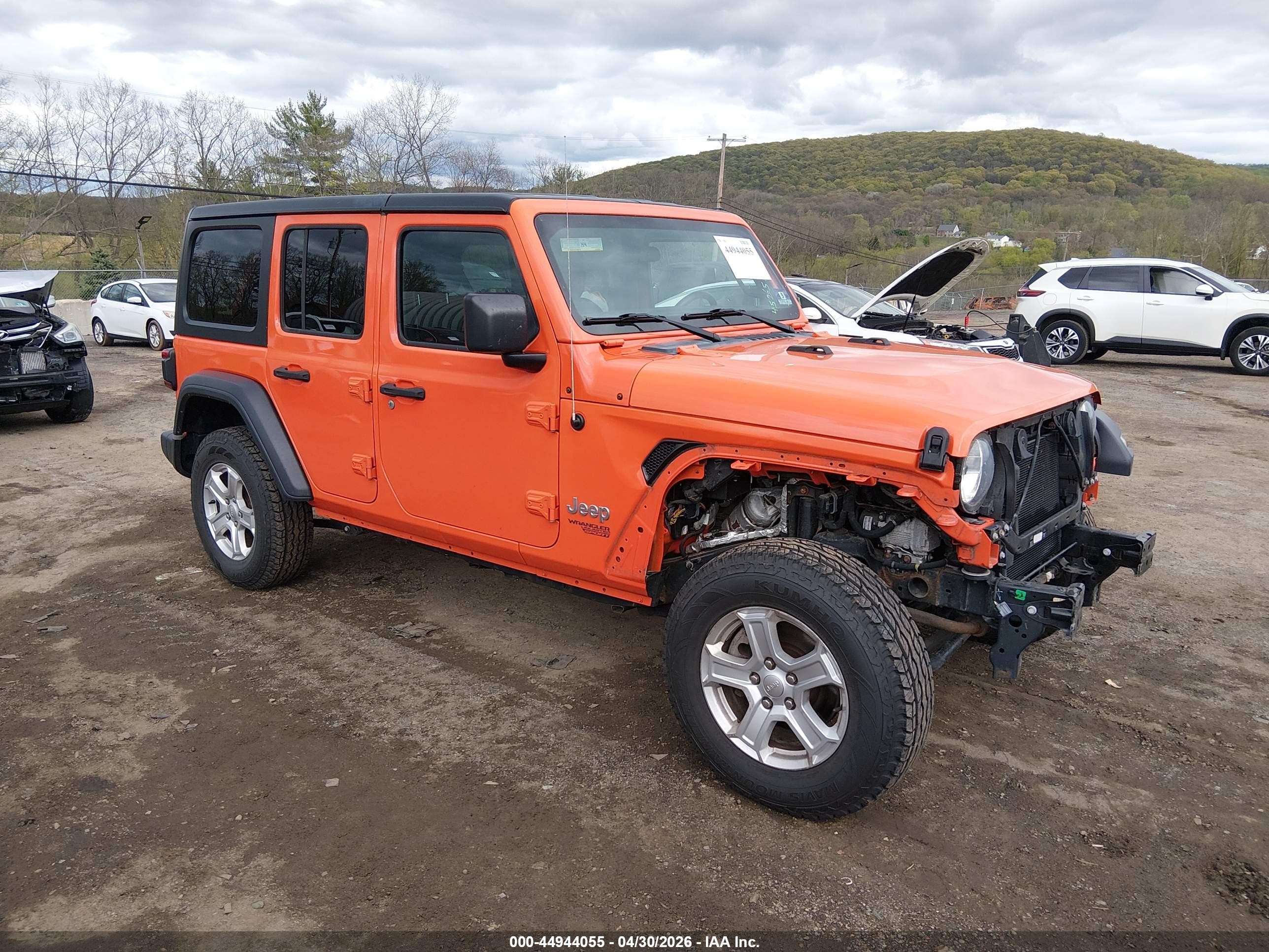 2019 Jeep Wrangler Unlimited VIN 1C4HJXDGXKW533148 — IAAI salvage auction photo