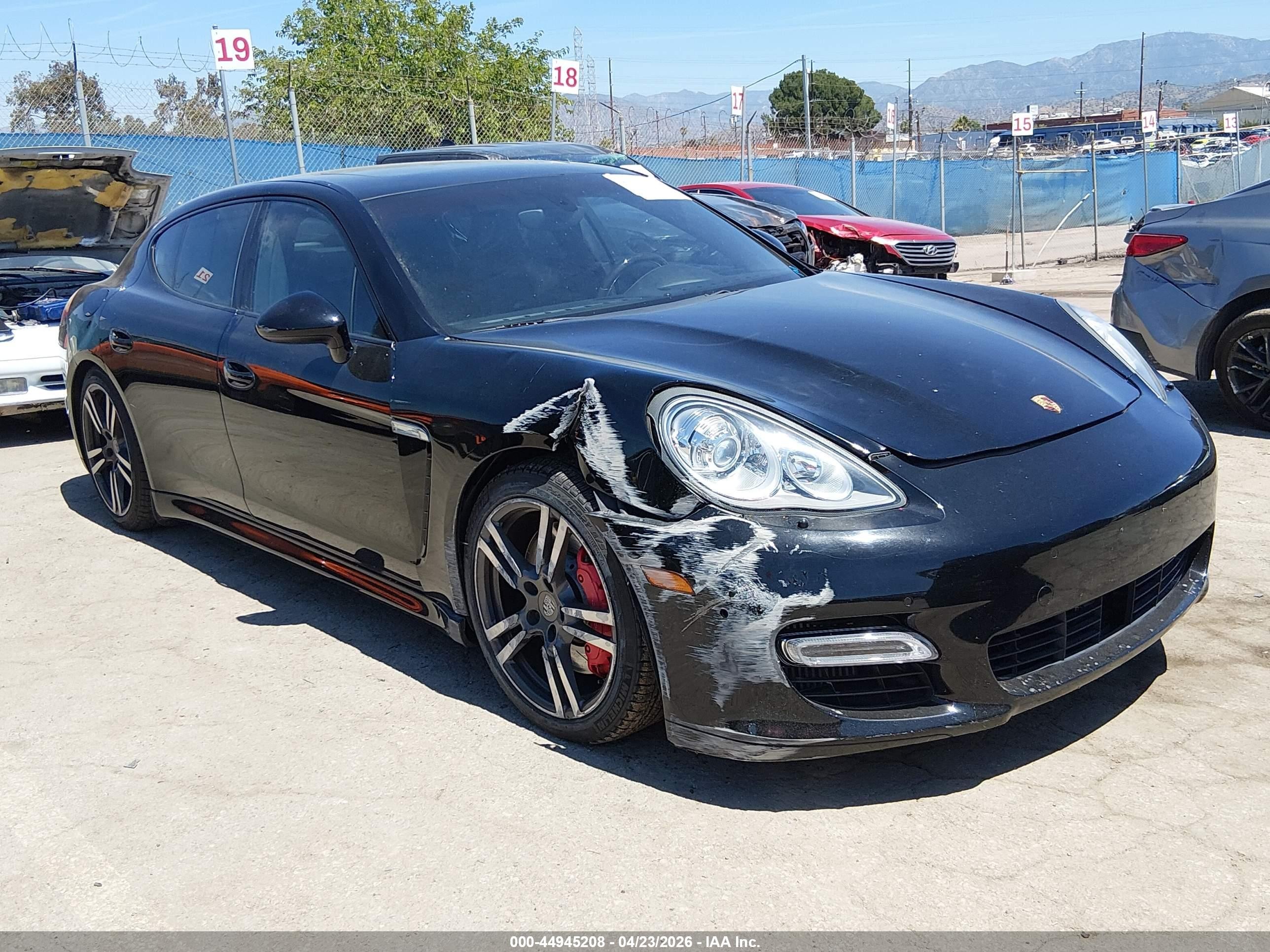 2013 Porsche Panamera VIN WP0AC2A7XDL090281 IAAI salvage auction — Side, Salvage (California), sold $6,500 on 2026-09-23 (photo 1)