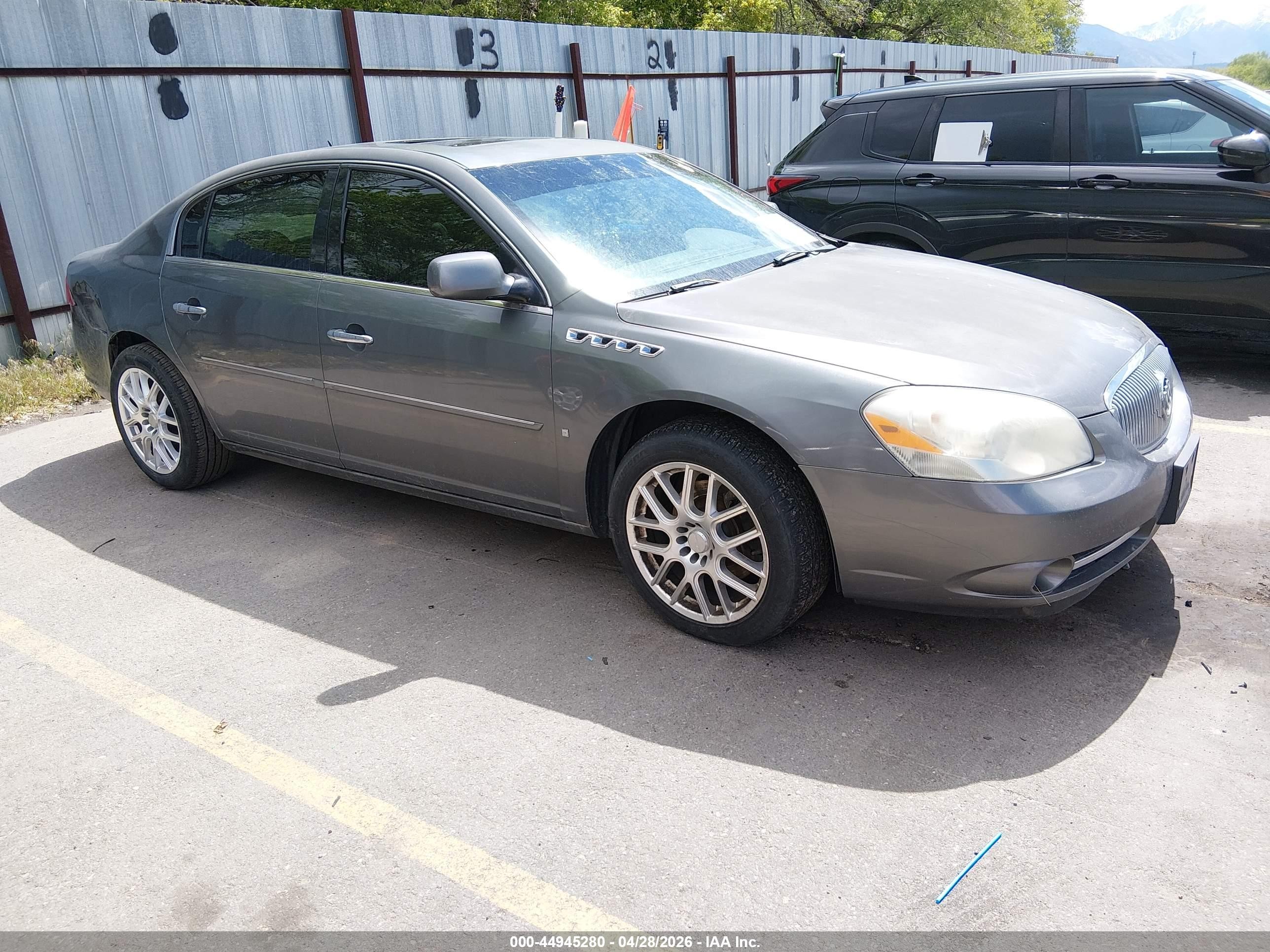 2007 Buick Lucerne VIN 1G4HE57Y17U170136 IAAI salvage auction — Rear End, Salvage (Utah), sold $275 on 2026-07-09 (photo 1)