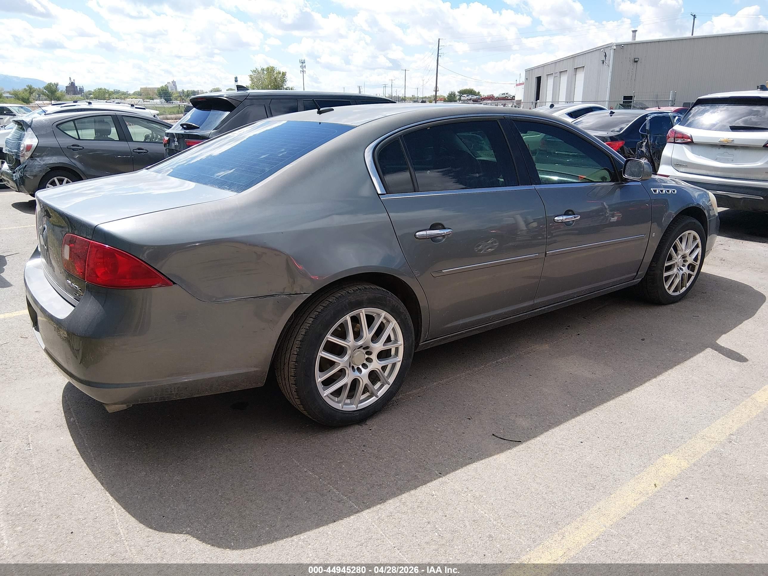 2007 Buick Lucerne VIN 1G4HE57Y17U170136 IAAI salvage auction — Rear End, Salvage (Utah), sold $275 on 2026-07-09 (photo 4)