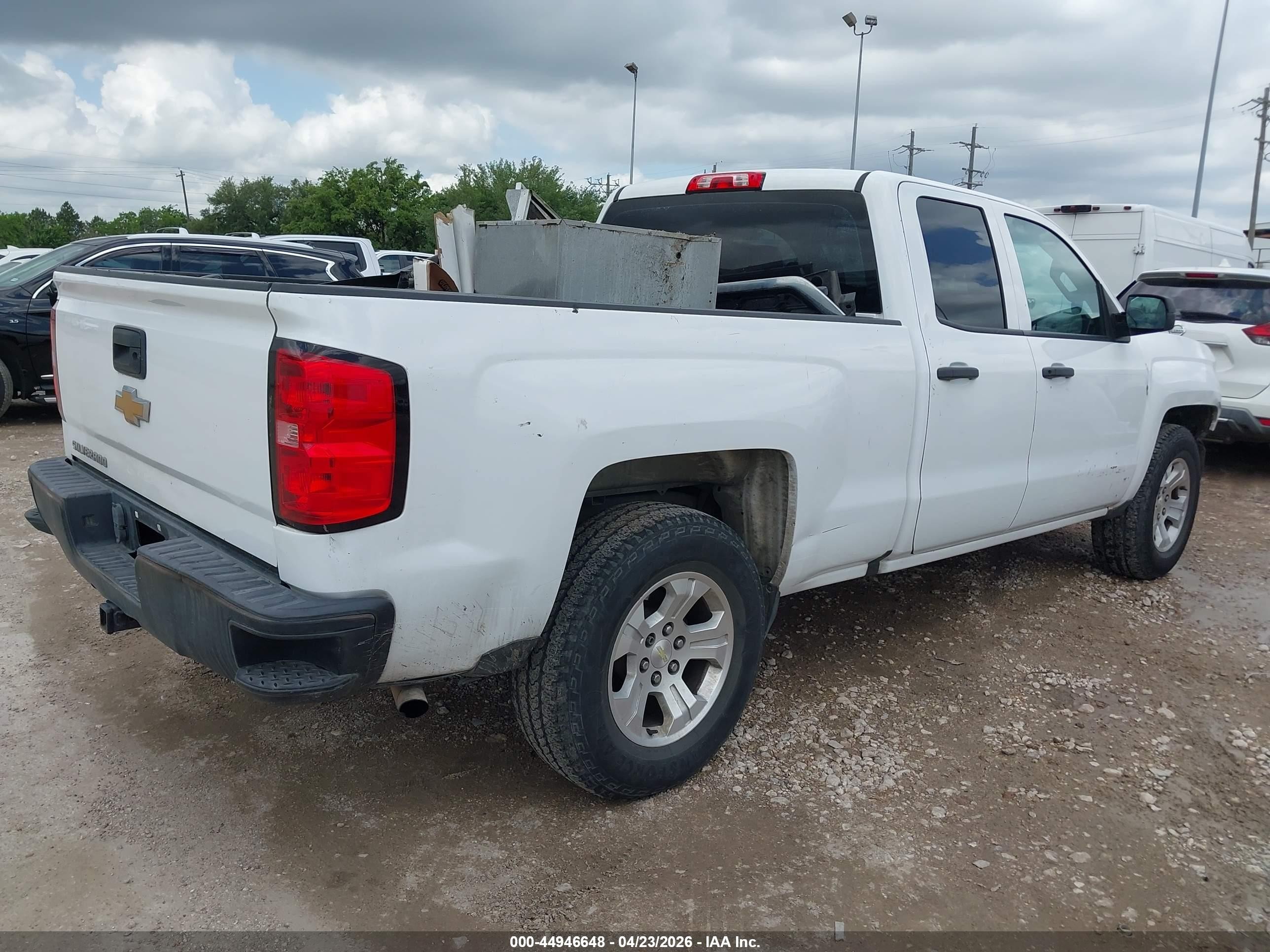 2016 Chevrolet Silverado 1500 VIN 1GCRCNEC8GZ390821 IAAI salvage auction — Front End, Original (Texas), sold $3,850 on 2026-07-07 (photo 4)