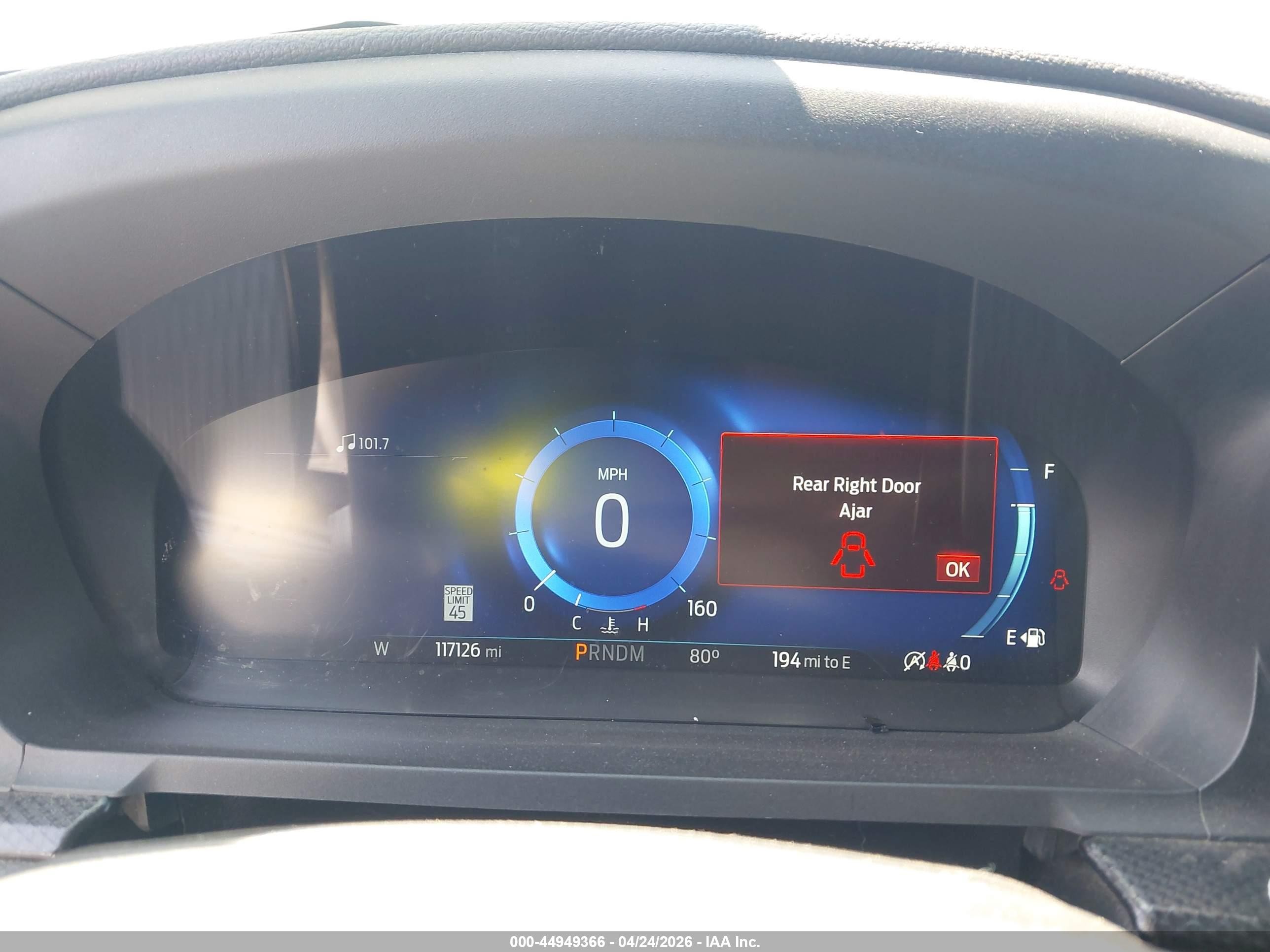 2020 Ford Explorer VIN 1FM5K8GC4LGB21927 IAAI salvage auction — Rear End, Salvage Certificate (California), sold $8,450 on 2026-07-10 (photo 7)