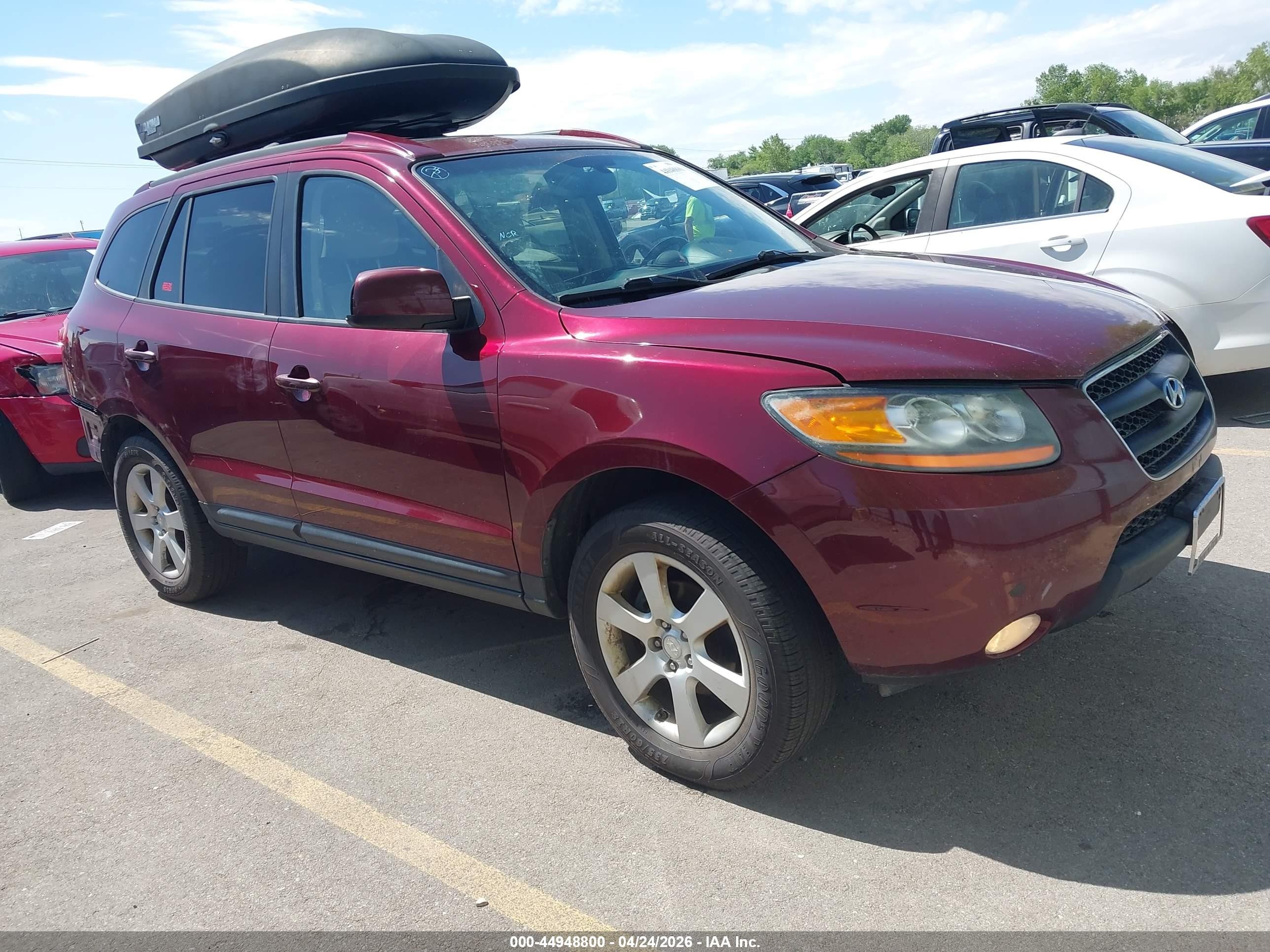 2009 Hyundai Santa Fe VIN 5NMSH73E79H240368 IAAI salvage auction — Rear End, Salvage (Utah), sold $525 on 2026-07-09 (photo 1)