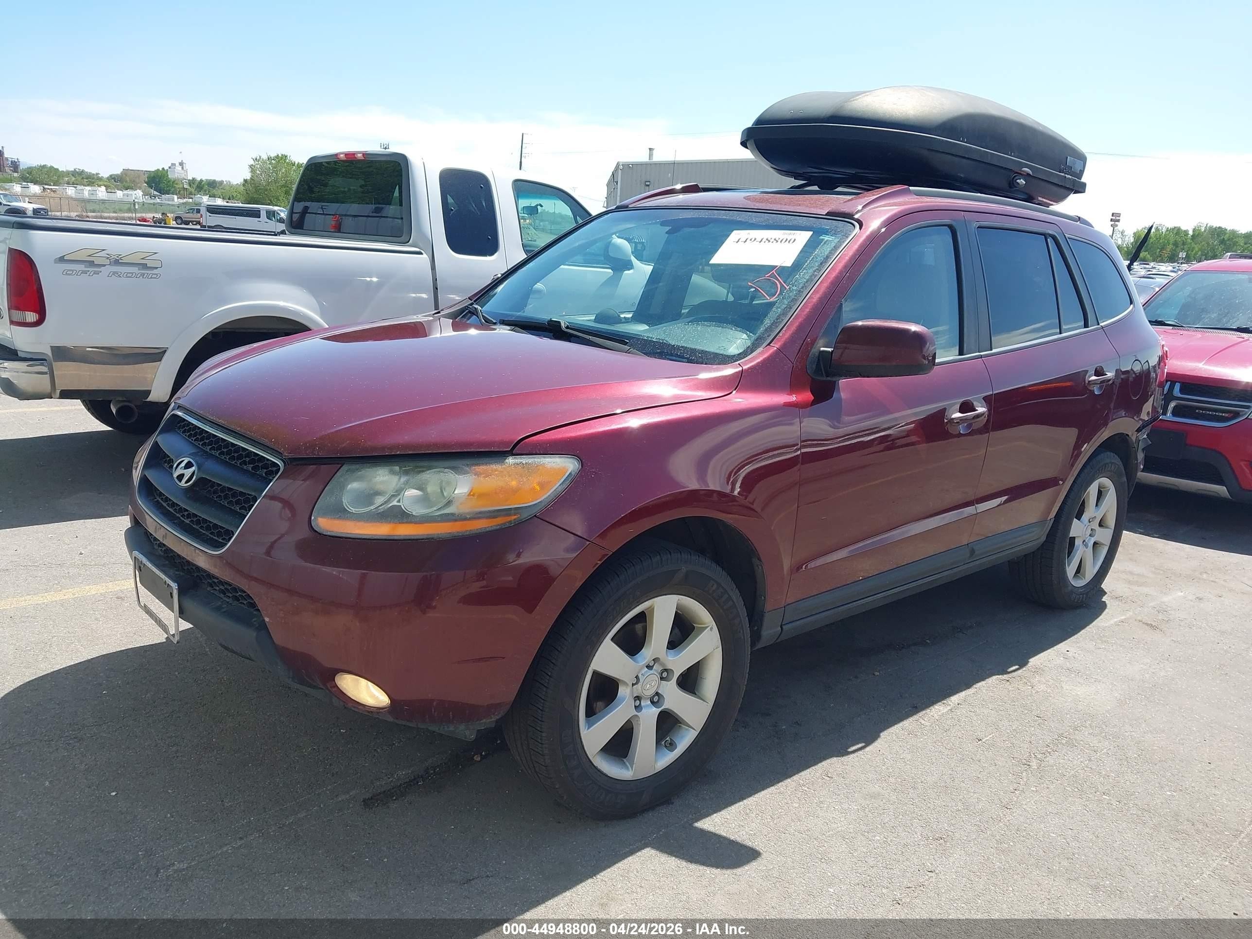 2009 Hyundai Santa Fe VIN 5NMSH73E79H240368 IAAI salvage auction — Rear End, Salvage (Utah), sold $525 on 2026-07-09 (photo 2)