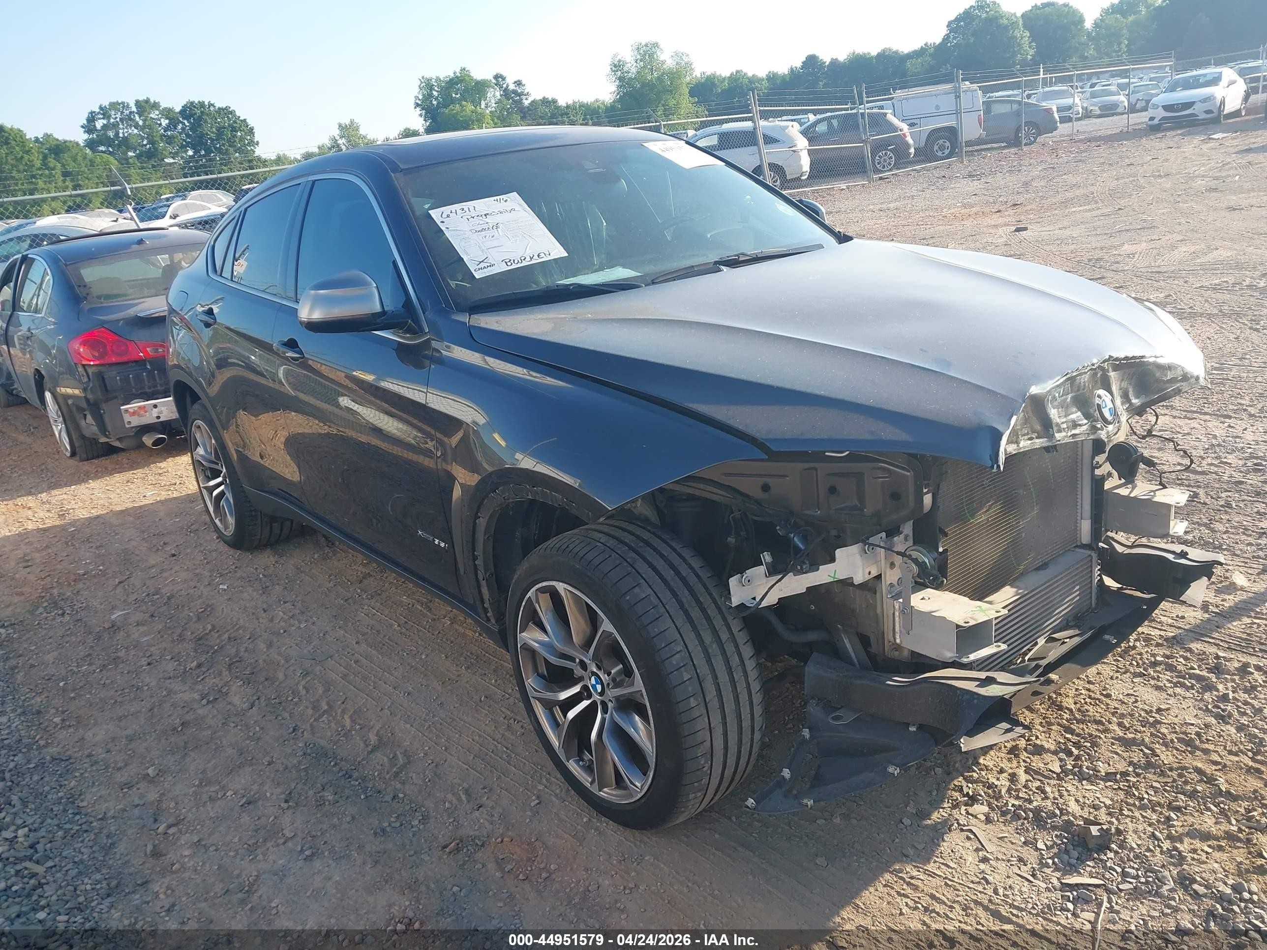 2019 BMW X6 VIN 5UXKU2C5XK0Z64378 — IAAI salvage auction photo