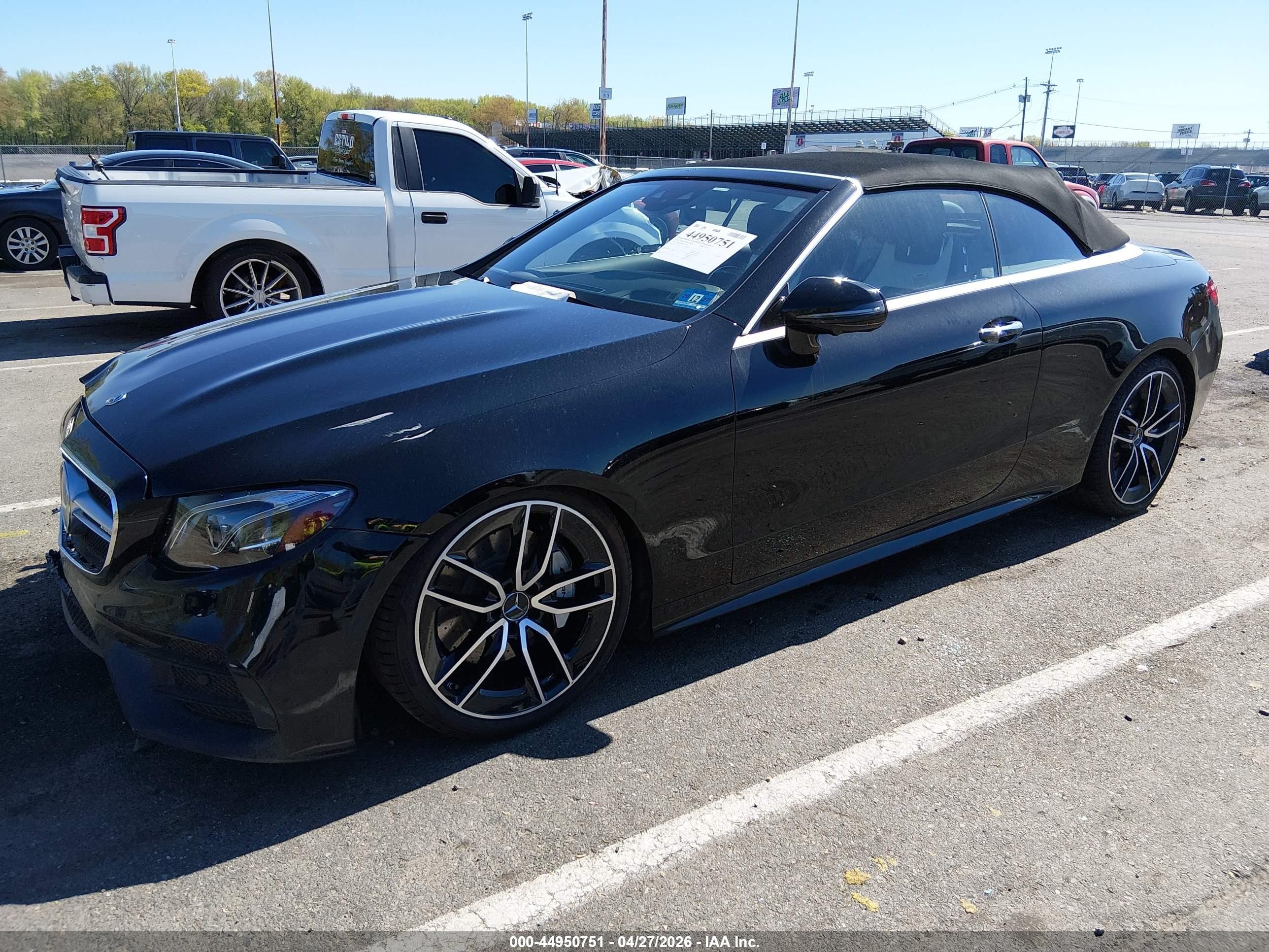2020 Mercedes-Benz E-Class VIN WDD1K6BB8LF121091 IAAI salvage auction — Front End, Salvage (New Jersey), sold $15,150 on 2026-08-24 (photo 2)