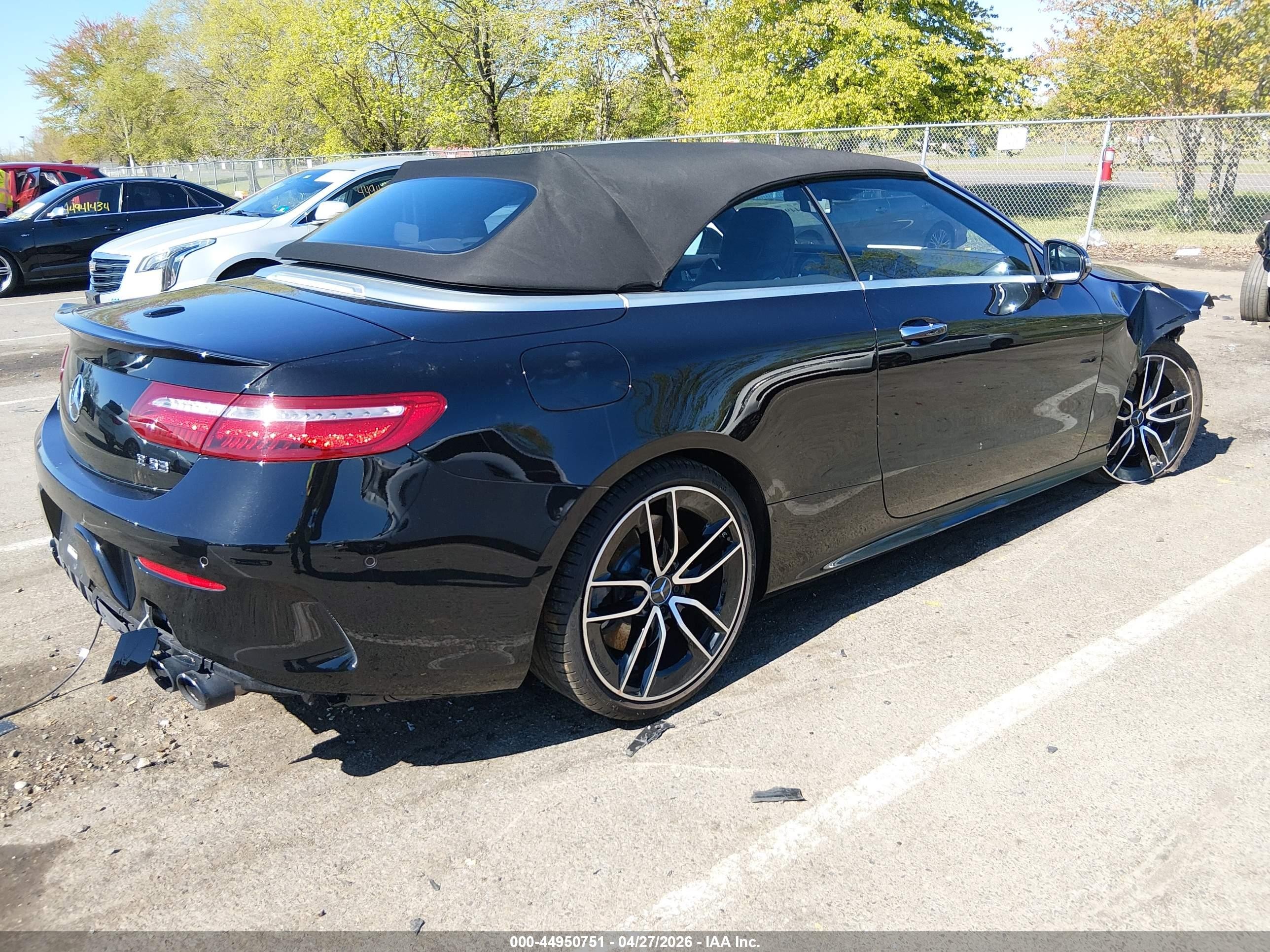 2020 Mercedes-Benz E-Class VIN WDD1K6BB8LF121091 IAAI salvage auction — Front End, Salvage (New Jersey), sold $15,150 on 2026-08-24 (photo 4)