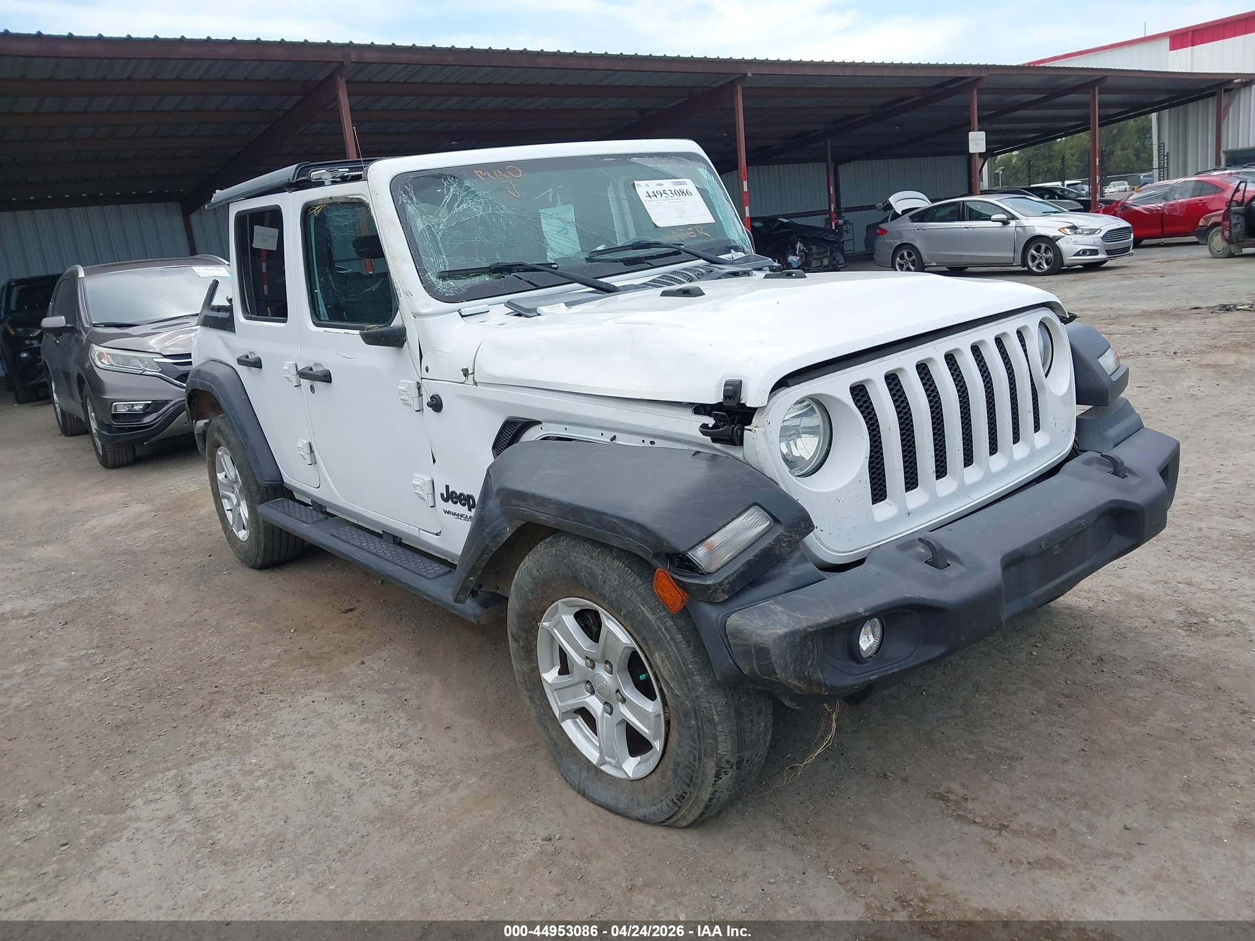 2022 Jeep Wrangler Unlimited VIN 1C4HJXDGXNW240774 IAAI salvage auction — Front & Rear, Salvage (California), sold $5,675 on 2026-07-09 (photo 1)