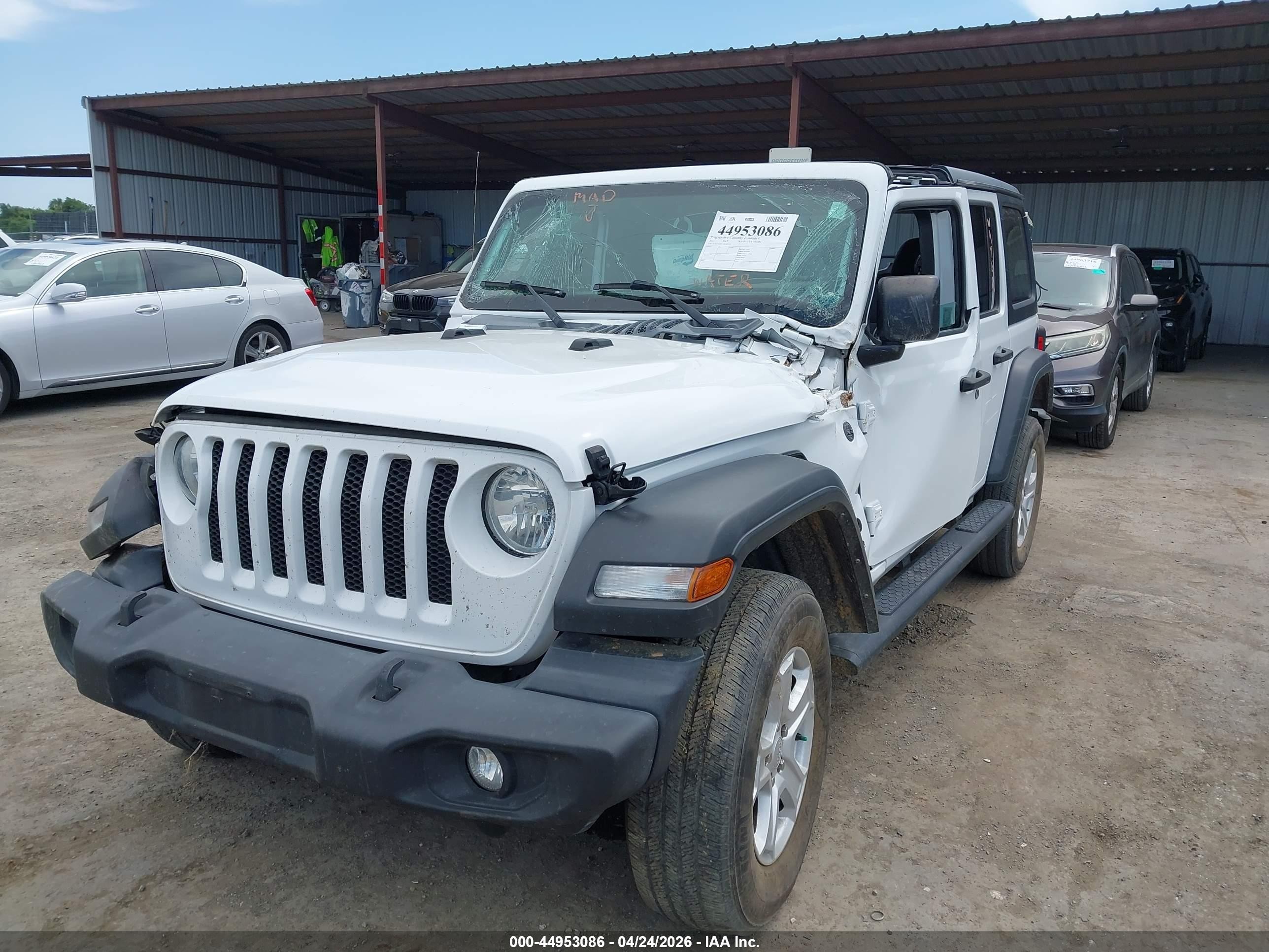 2022 Jeep Wrangler Unlimited VIN 1C4HJXDGXNW240774 IAAI salvage auction — Front & Rear, Salvage (California), sold $5,675 on 2026-07-09 (photo 6)