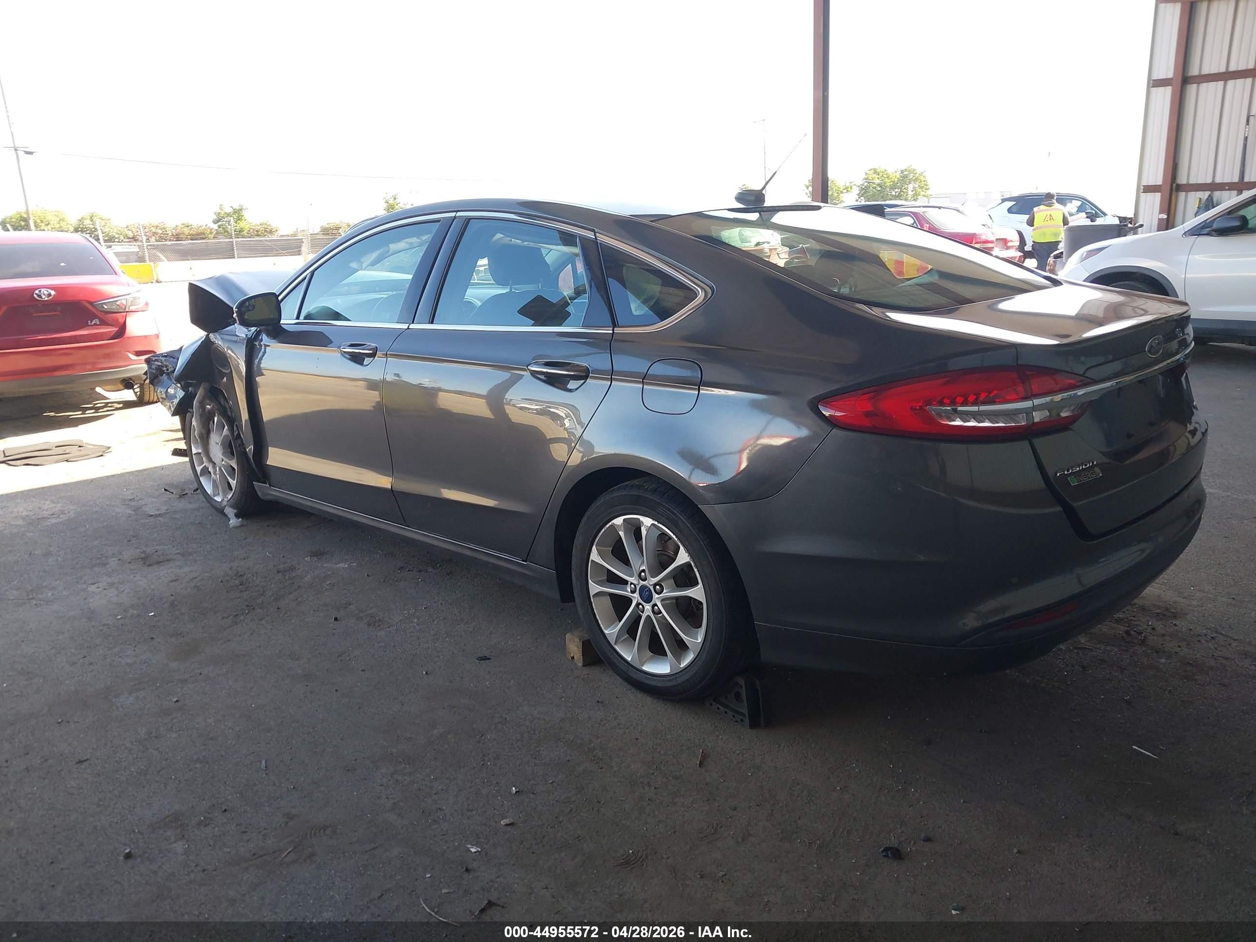 2017 Ford Fusion VIN 3FA6P0PUXHR184007 IAAI salvage auction — Front End, Salvage (California), sold $125 on 2026-07-02 (photo 3)