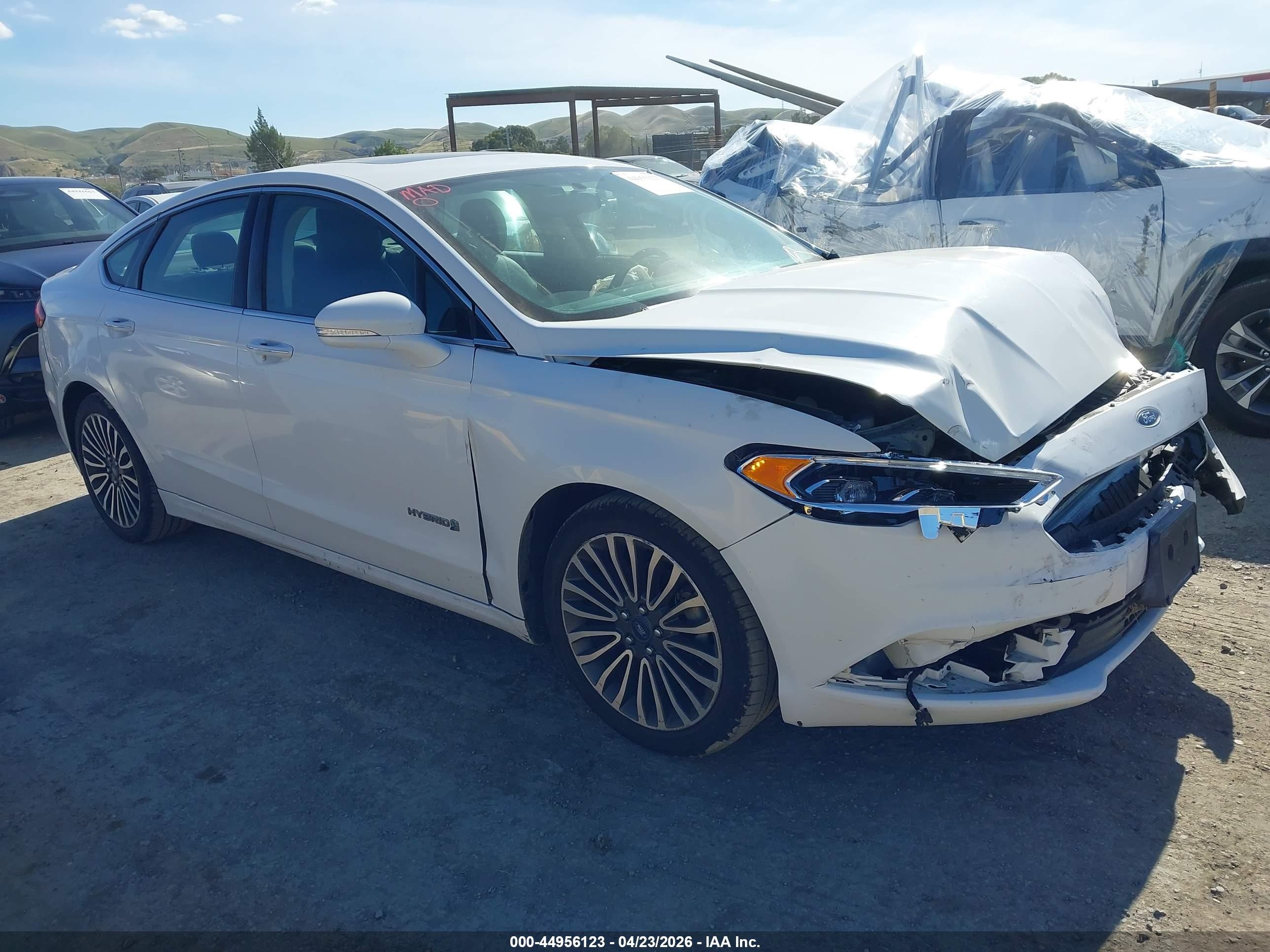 2018 Ford Fusion VIN 3FA6P0RU3JR124671 IAAI salvage auction — Front End, Salvage (California), sold $975 on 2026-07-09 (photo 1)