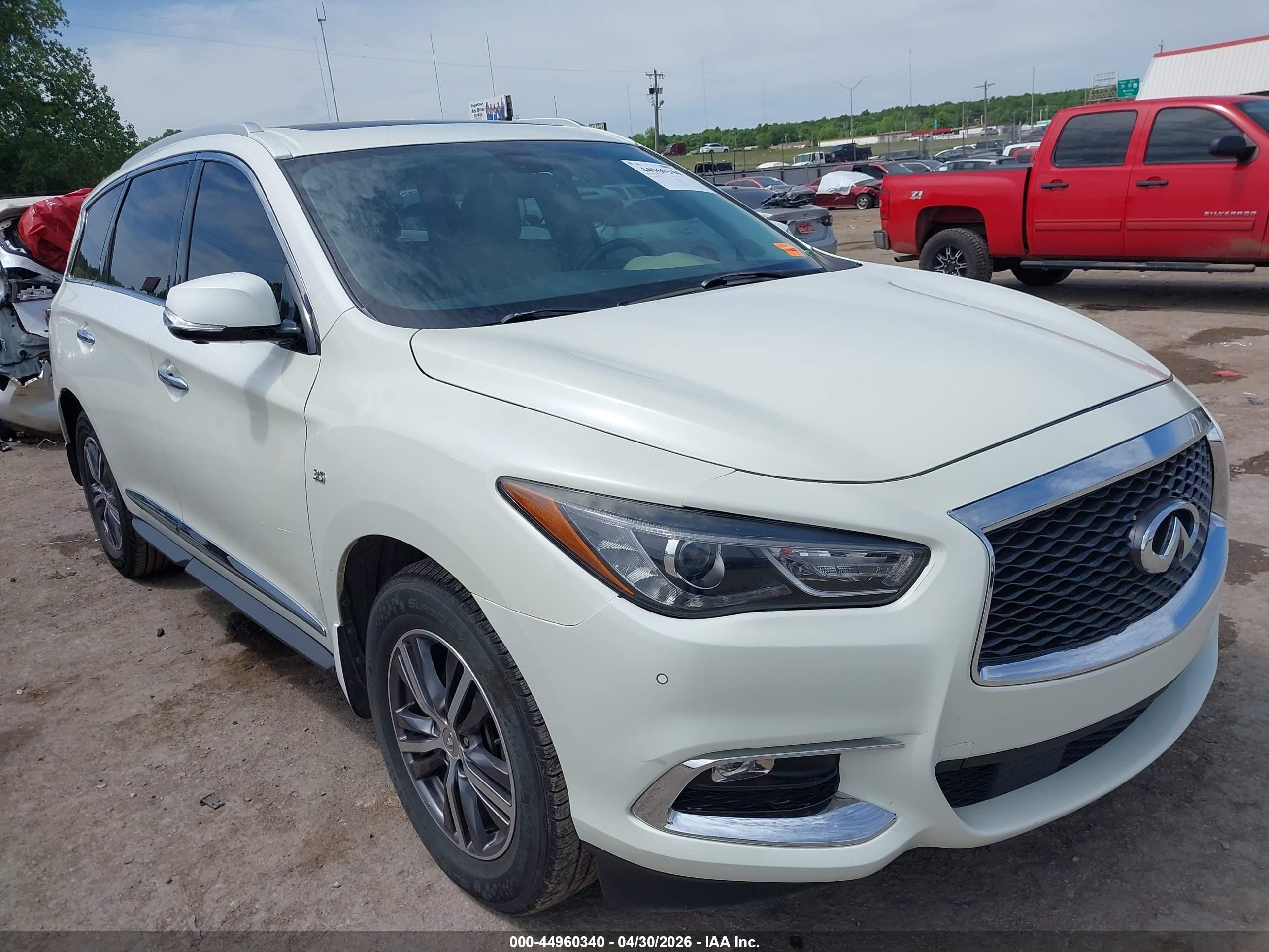 2017 Infiniti QX60 VIN 5N1DL0MM9HC554519 — IAAI salvage auction photo