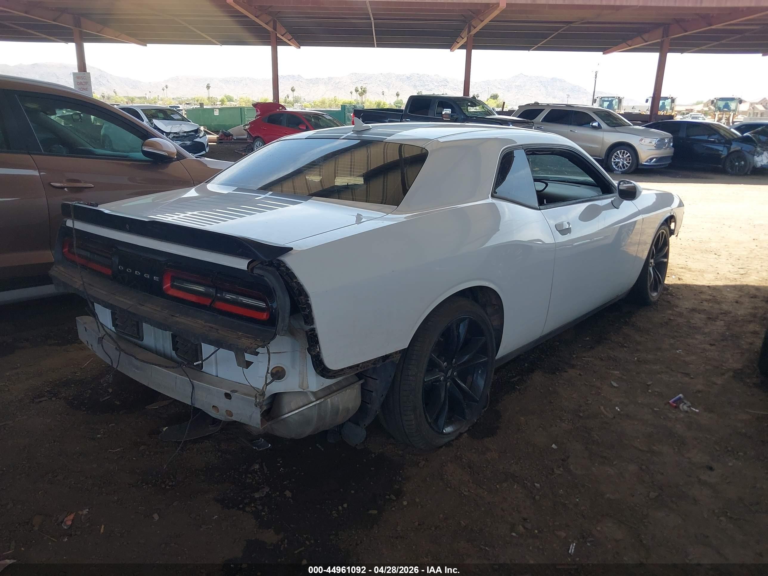 2017 Dodge Challenger VIN 2C3CDZAG0HH618271 IAAI salvage auction — Unknown, Salvage (Arizona), sold $2,900 on 2026-07-07 (photo 4)