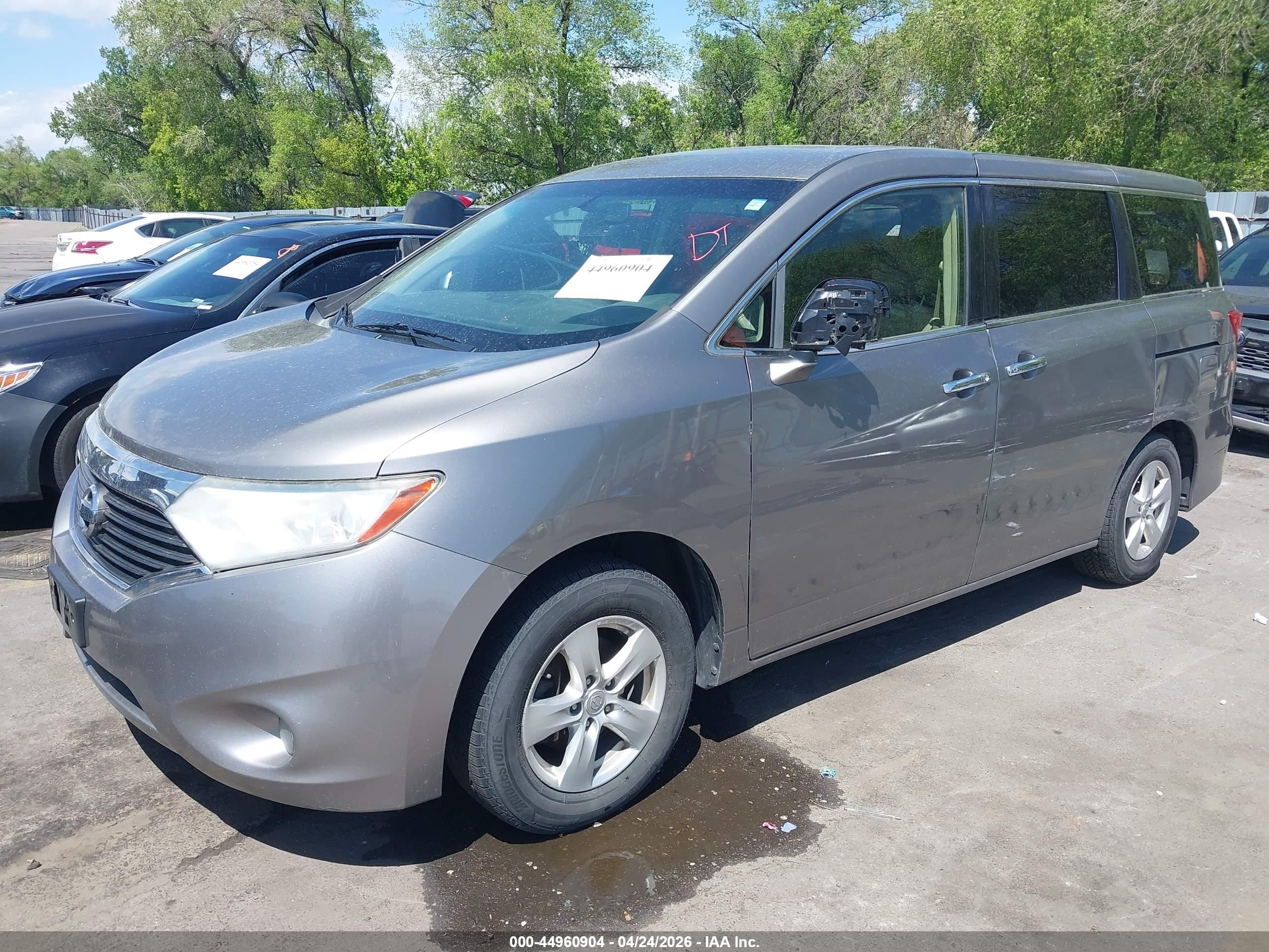 2012 Nissan Quest VIN JN8AE2KPXC9044023 IAAI salvage auction — Side, Salvage (Utah), sold $350 on 2026-07-09 (photo 2)