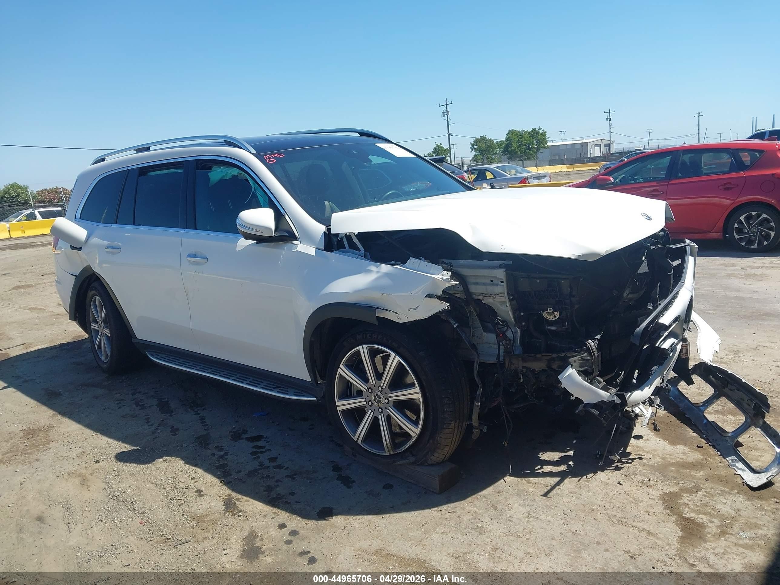 2021 Mercedes-Benz GLS-Class VIN 4JGFF5KE8MA460632 IAAI salvage auction — Unknown, Salvage (California), sold $14,550 on 2026-07-09 (photo 1)