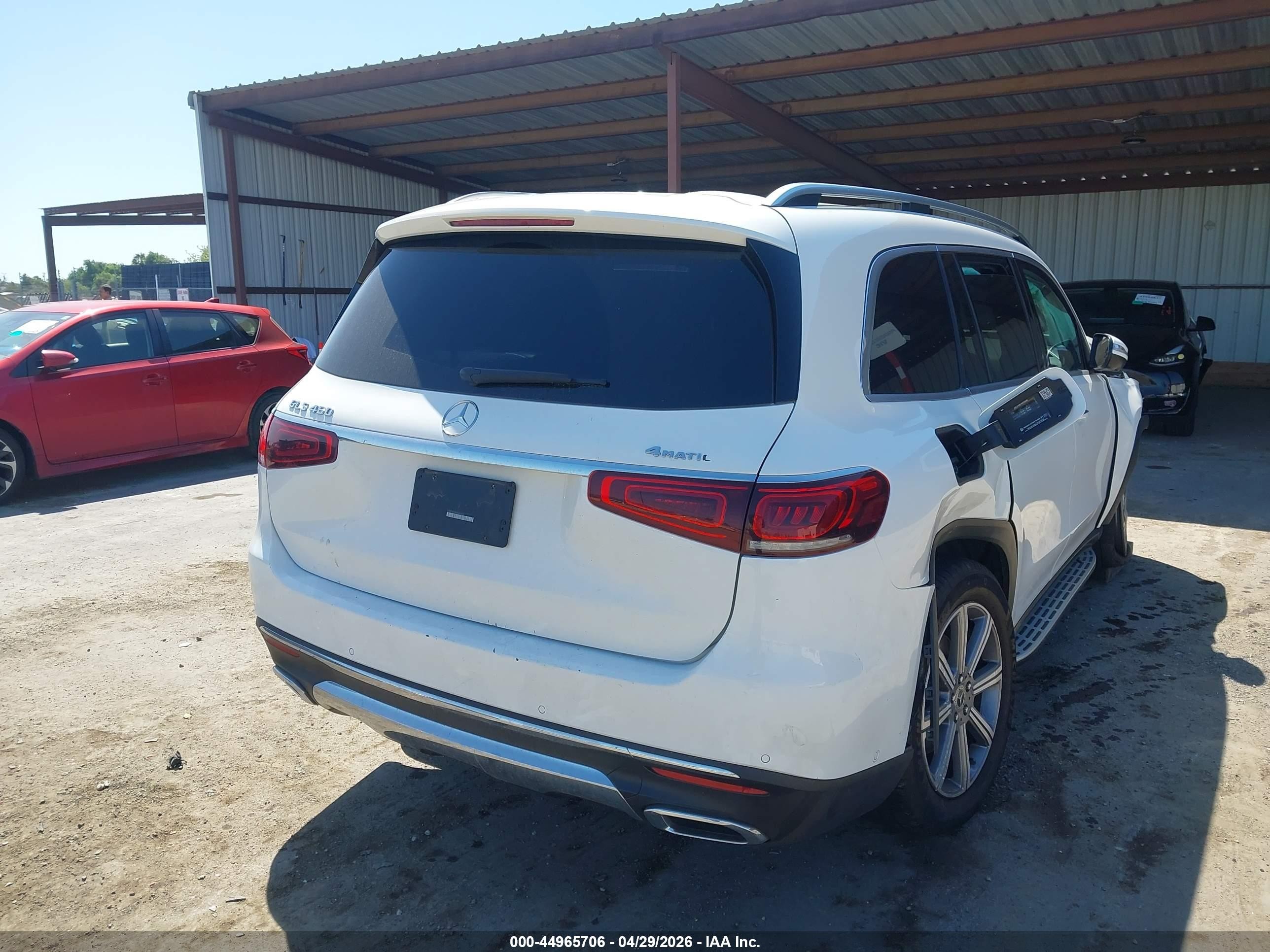2021 Mercedes-Benz GLS-Class VIN 4JGFF5KE8MA460632 IAAI salvage auction — Unknown, Salvage (California), sold $14,550 on 2026-07-09 (photo 4)