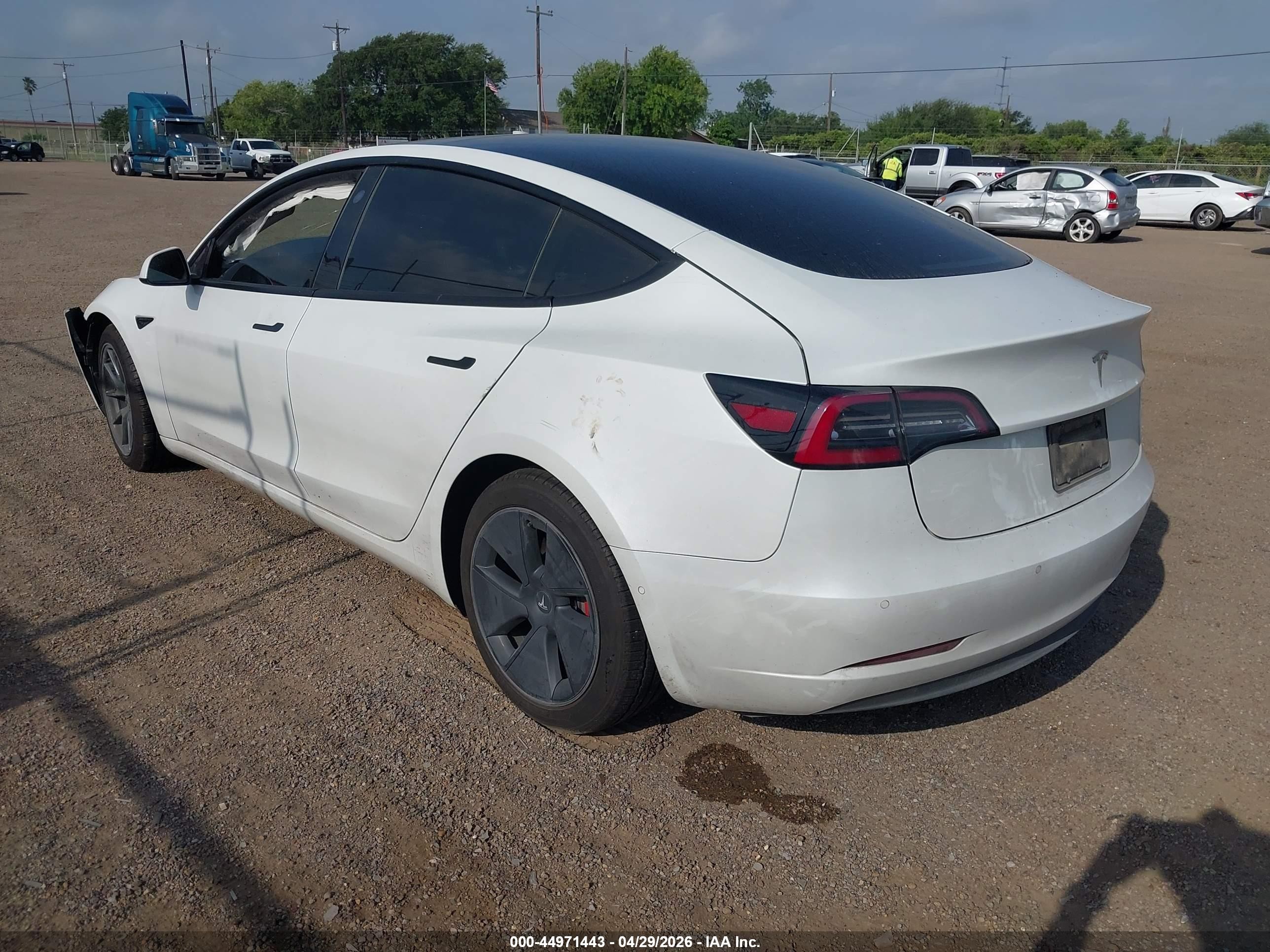 2021 Tesla Model 3 VIN 5YJ3E1EA2MF978013 IAAI salvage auction — Front End, Original (Texas), sold $4,150 on 2026-06-30 (photo 3)