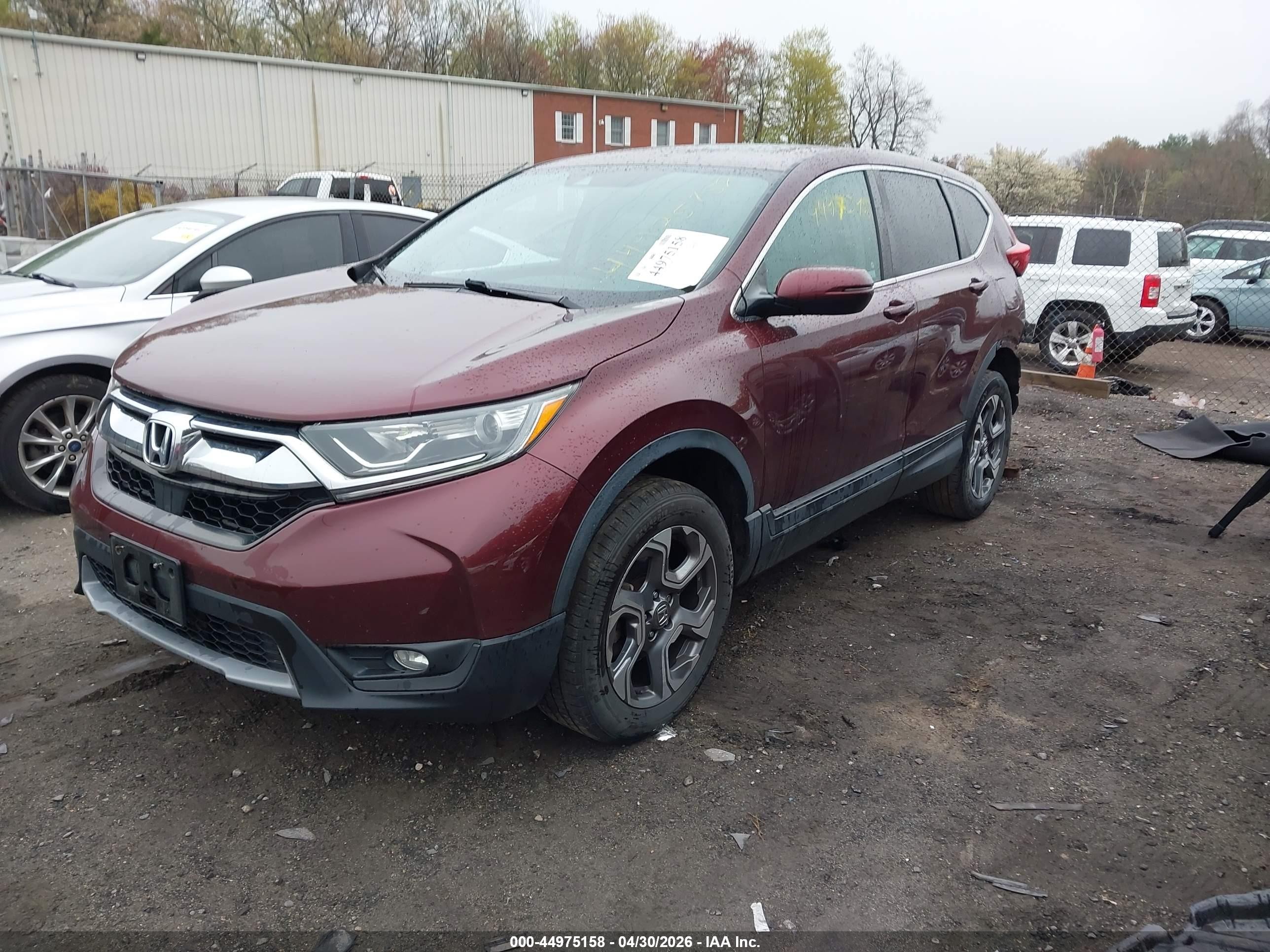 2019 Honda CR-V VIN 2HKRW2H51KH623392 IAAI salvage auction — Rear End, Salvage (Massachusetts), sold $5,500 on 2026-07-10 (photo 2)