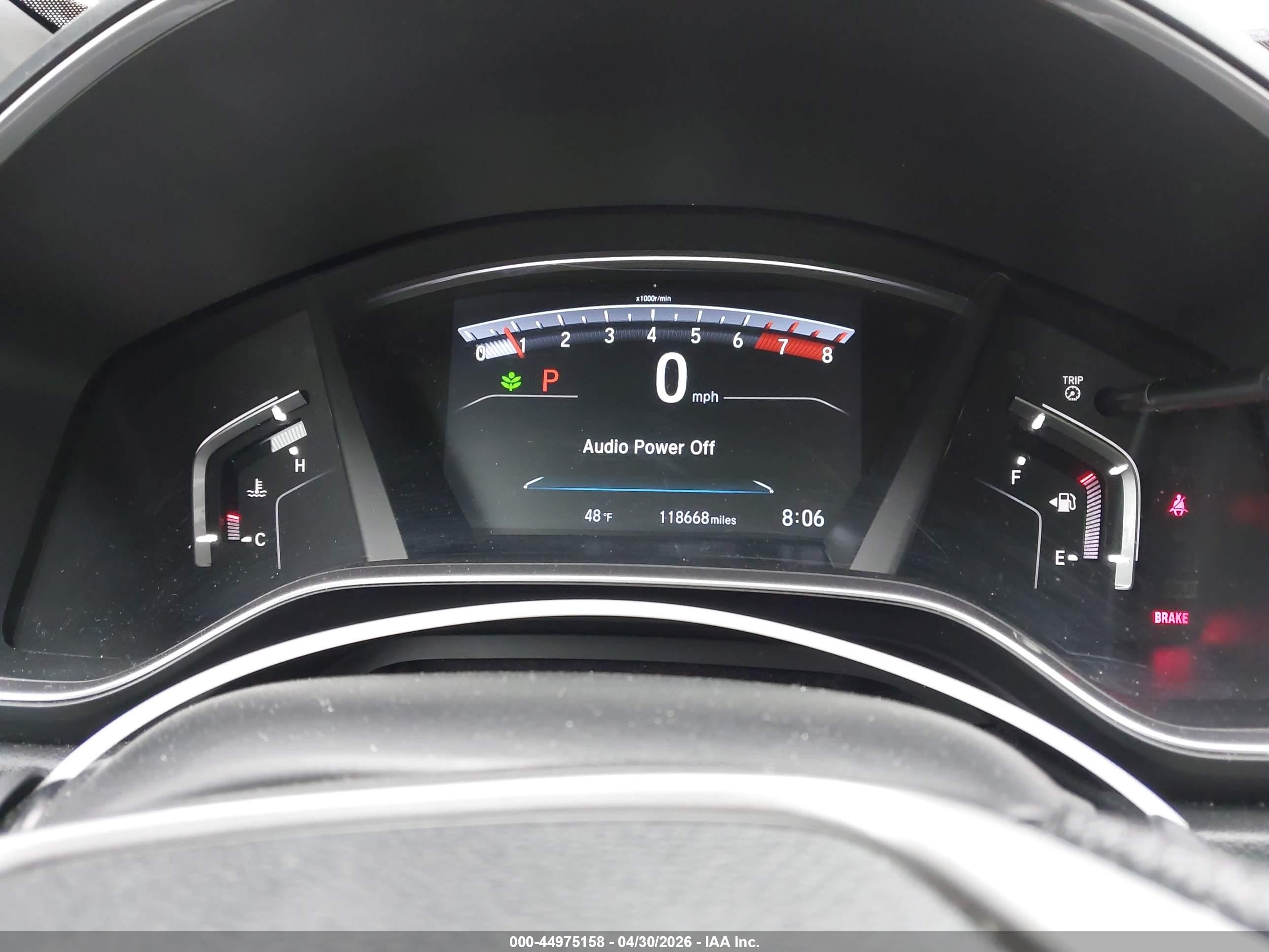 2019 Honda CR-V VIN 2HKRW2H51KH623392 IAAI salvage auction — Rear End, Salvage (Massachusetts), sold $5,500 on 2026-07-10 (photo 7)
