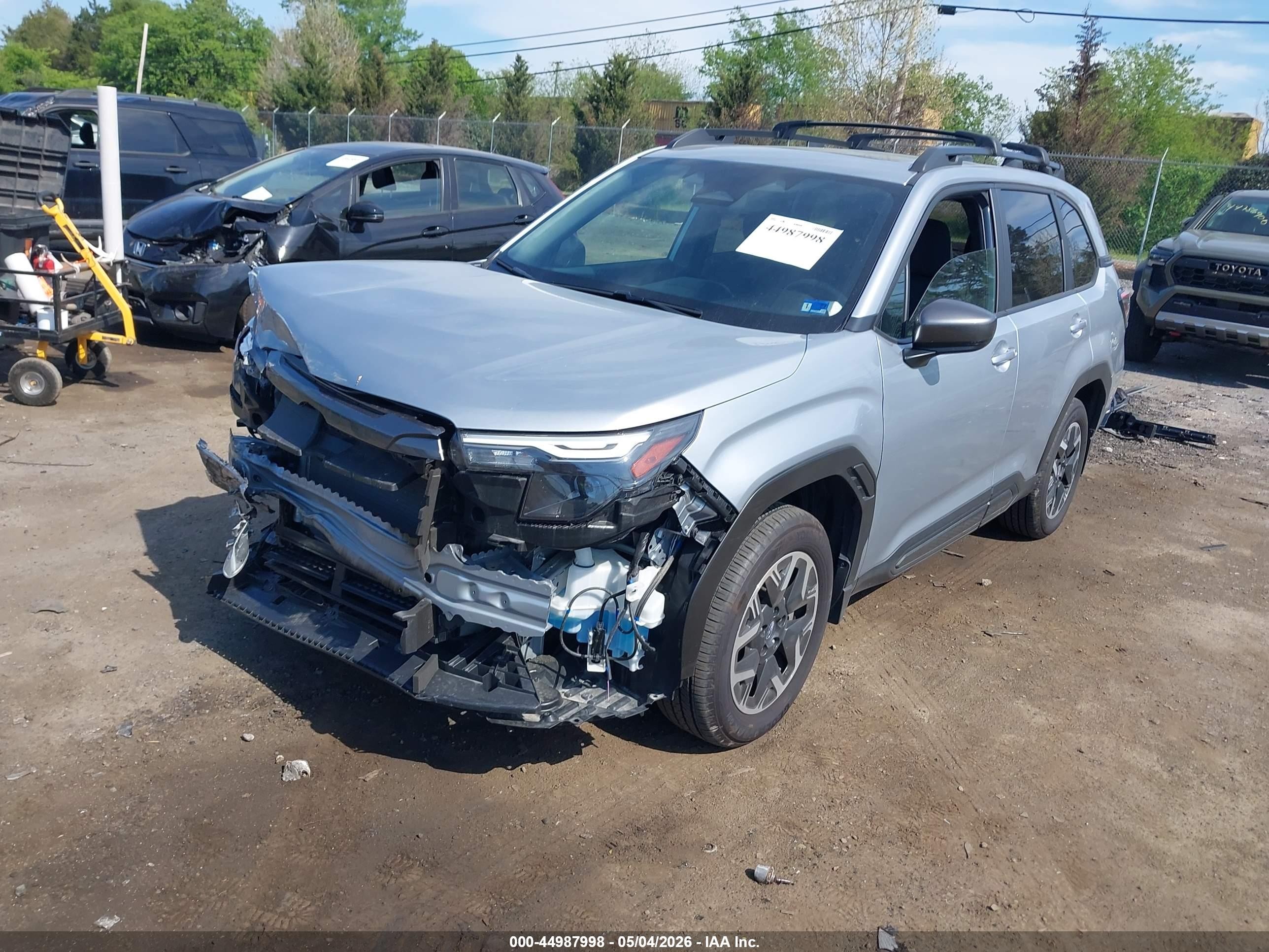 2025 Subaru Forester VIN JF2SLDDC8SH510355 IAAI salvage auction — Front End, Salvage (Virginia), sold $7,600 on 2026-07-10 (photo 2)