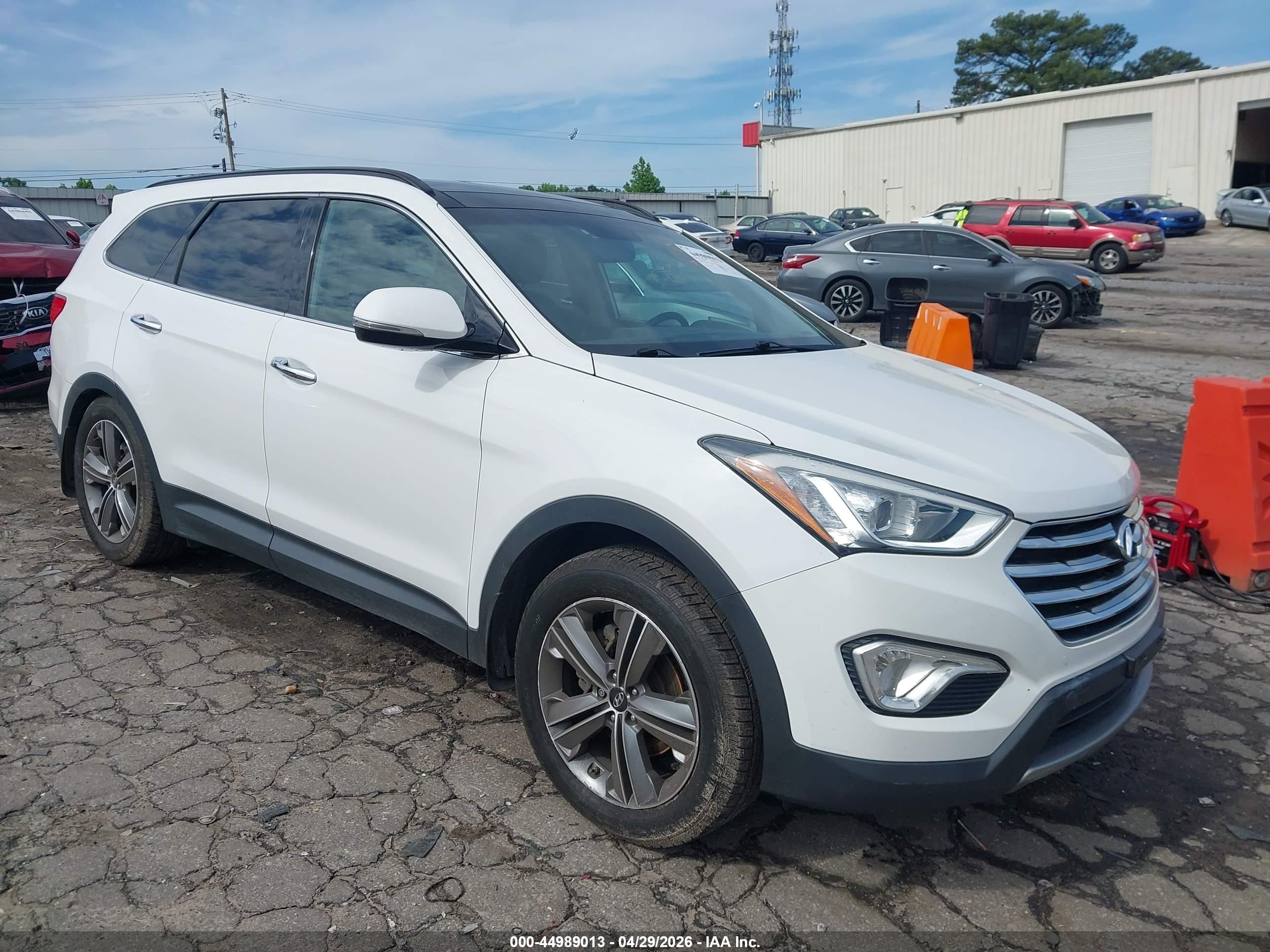 2015 Hyundai Santa Fe VIN KM8SR4HF9FU110105 IAAI salvage auction — Rear End, Salvage (Georgia), sold $2,900 on 2026-07-10 (photo 1)
