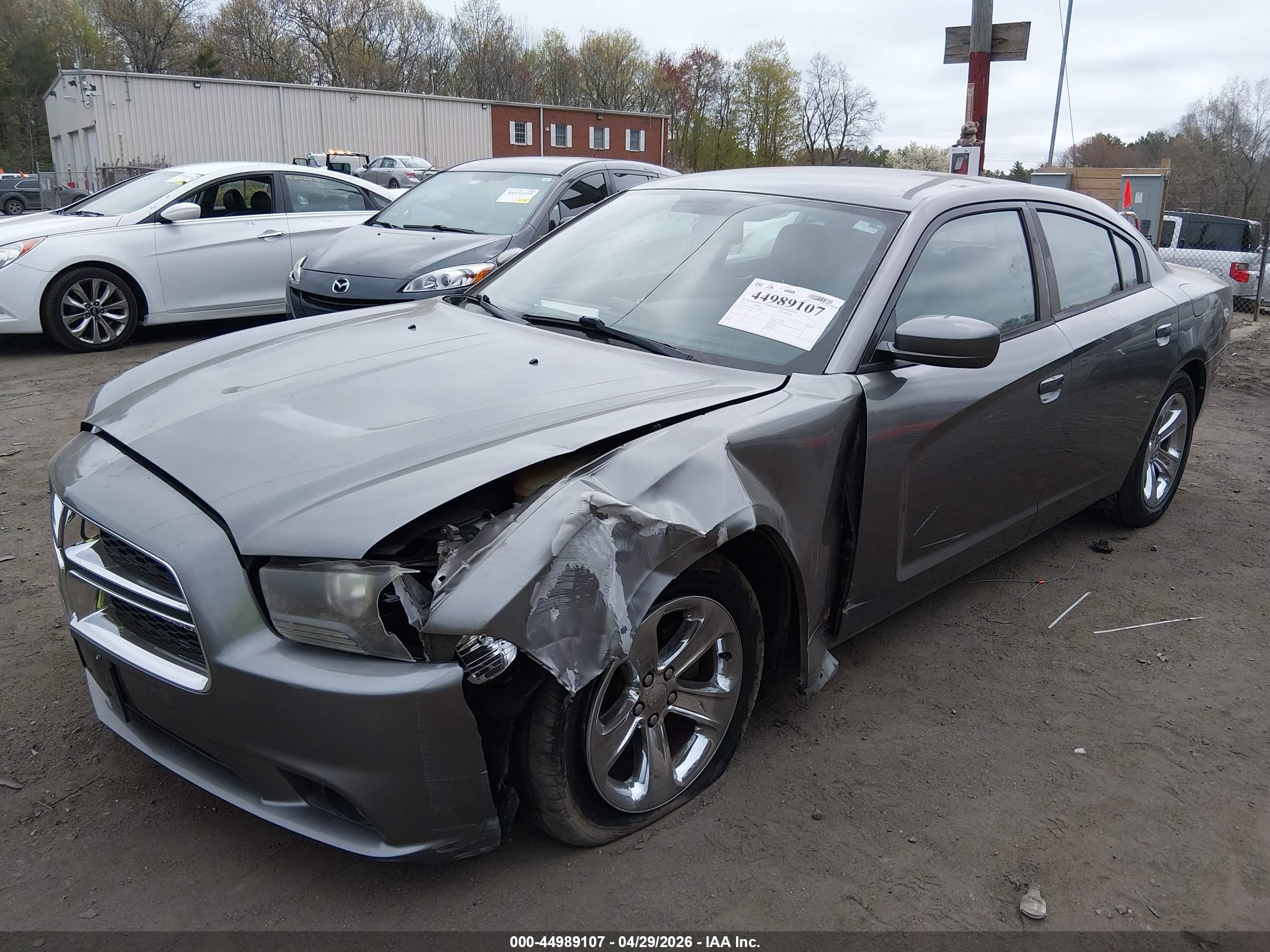 2012 Dodge Charger VIN 2C3CDXHG7CH187835 IAAI salvage auction — Side, Salvage (Massachusetts), sold $1,300 on 2026-07-10 (photo 2)