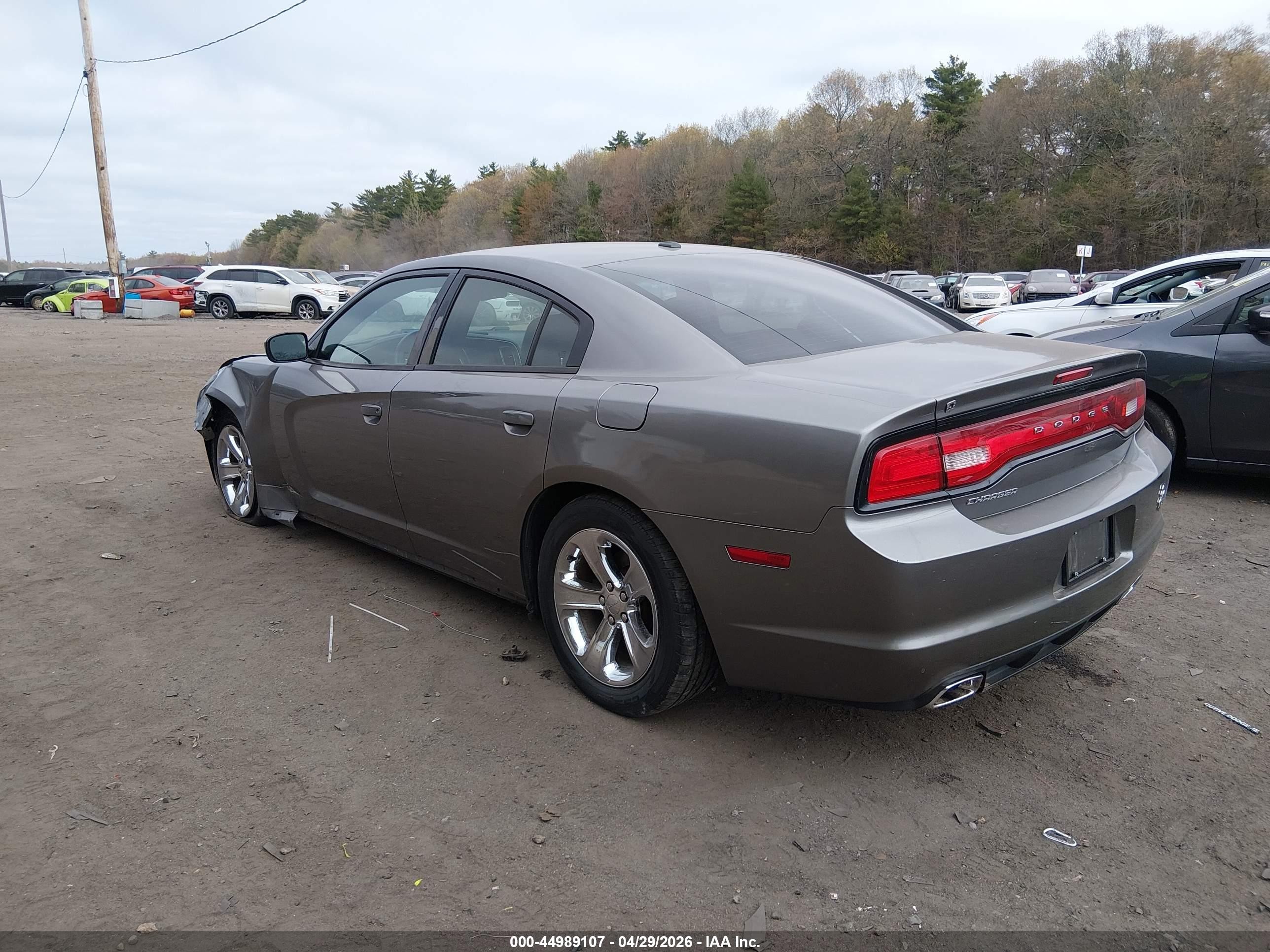 2012 Dodge Charger VIN 2C3CDXHG7CH187835 IAAI salvage auction — Side, Salvage (Massachusetts), sold $1,300 on 2026-07-10 (photo 3)