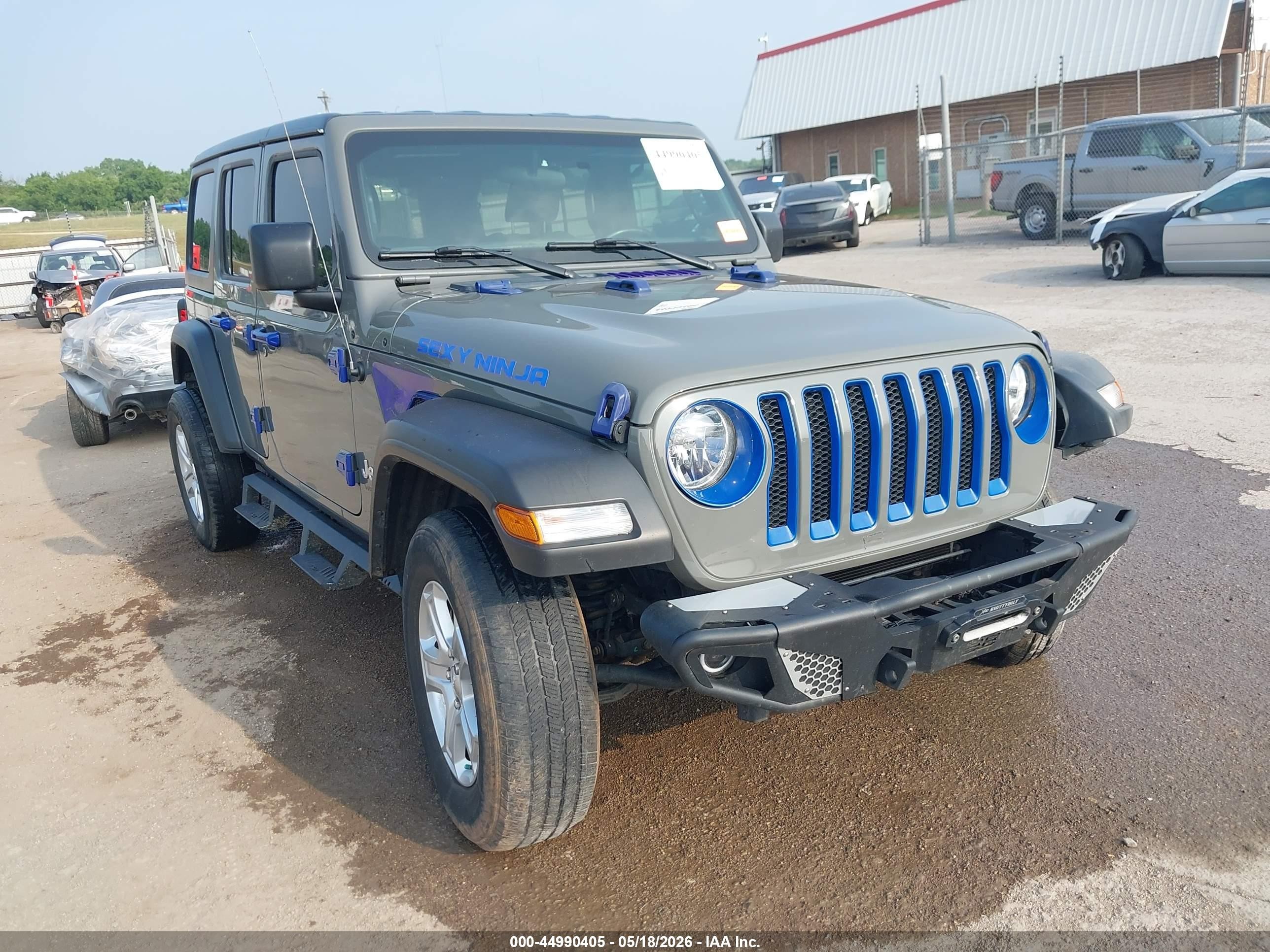 2021 Jeep Wrangler Unlimited VIN 1C4HJXDGXMW522671 — IAAI salvage auction photo