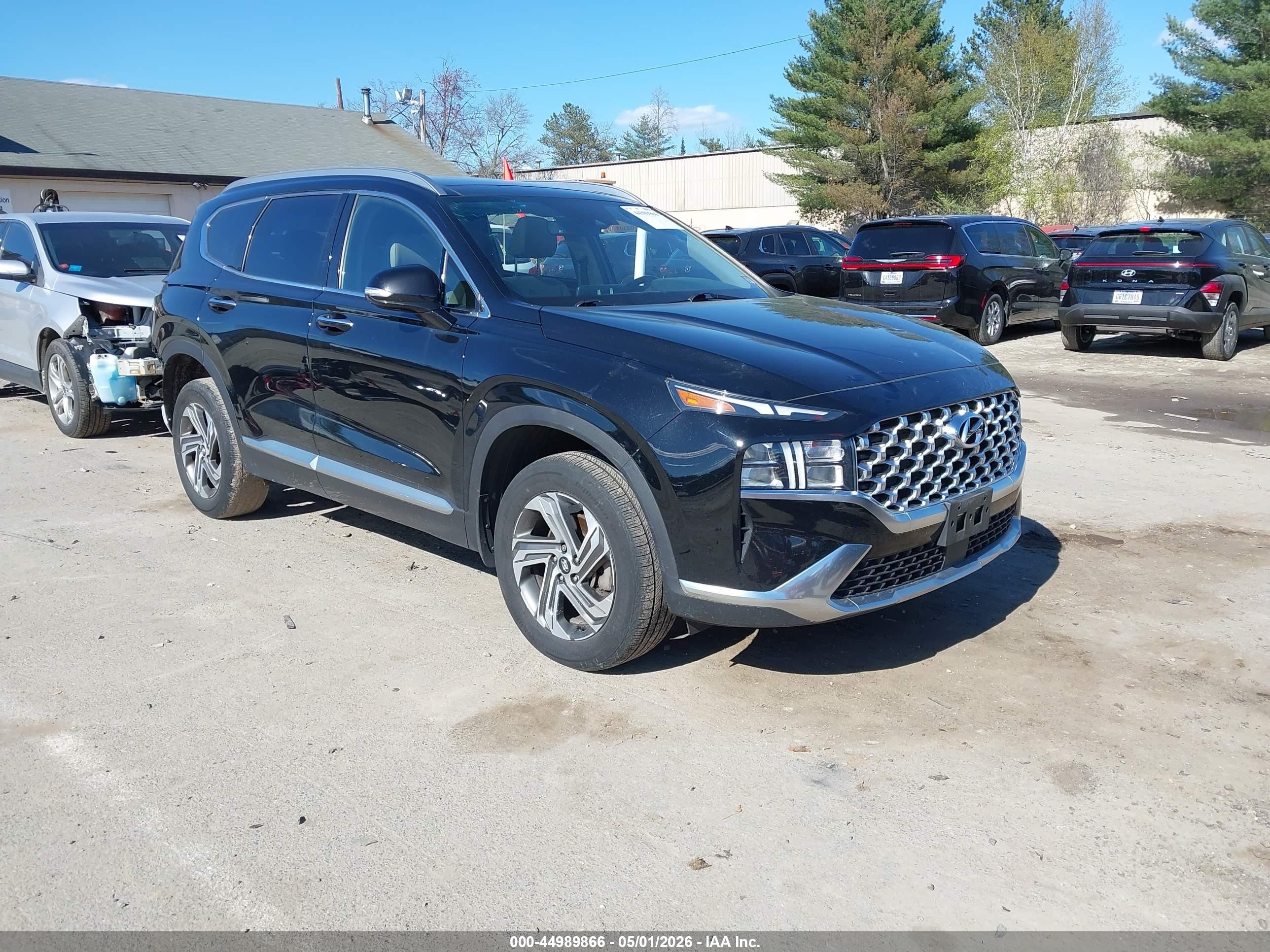 2022 Hyundai Santa Fe VIN 5NMS3DAJXNH406874 IAAI salvage auction — Side, Salvage (New Hampshire), sold $6,600 on 2026-07-12 (photo 1)