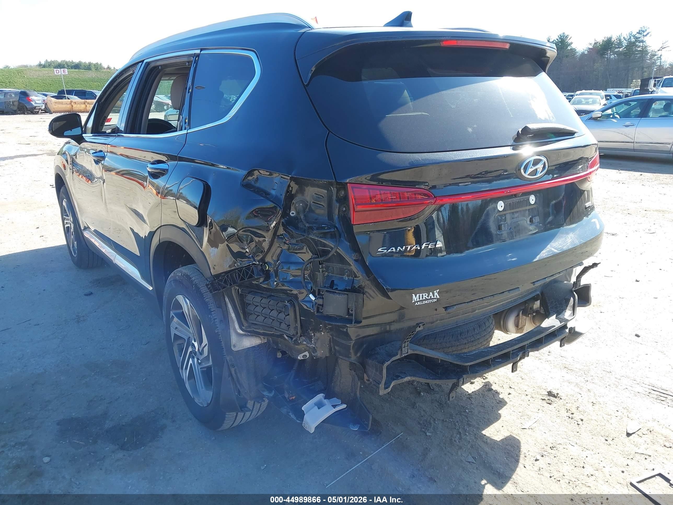 2022 Hyundai Santa Fe VIN 5NMS3DAJXNH406874 IAAI salvage auction — Side, Salvage (New Hampshire), sold $6,600 on 2026-07-12 (photo 6)