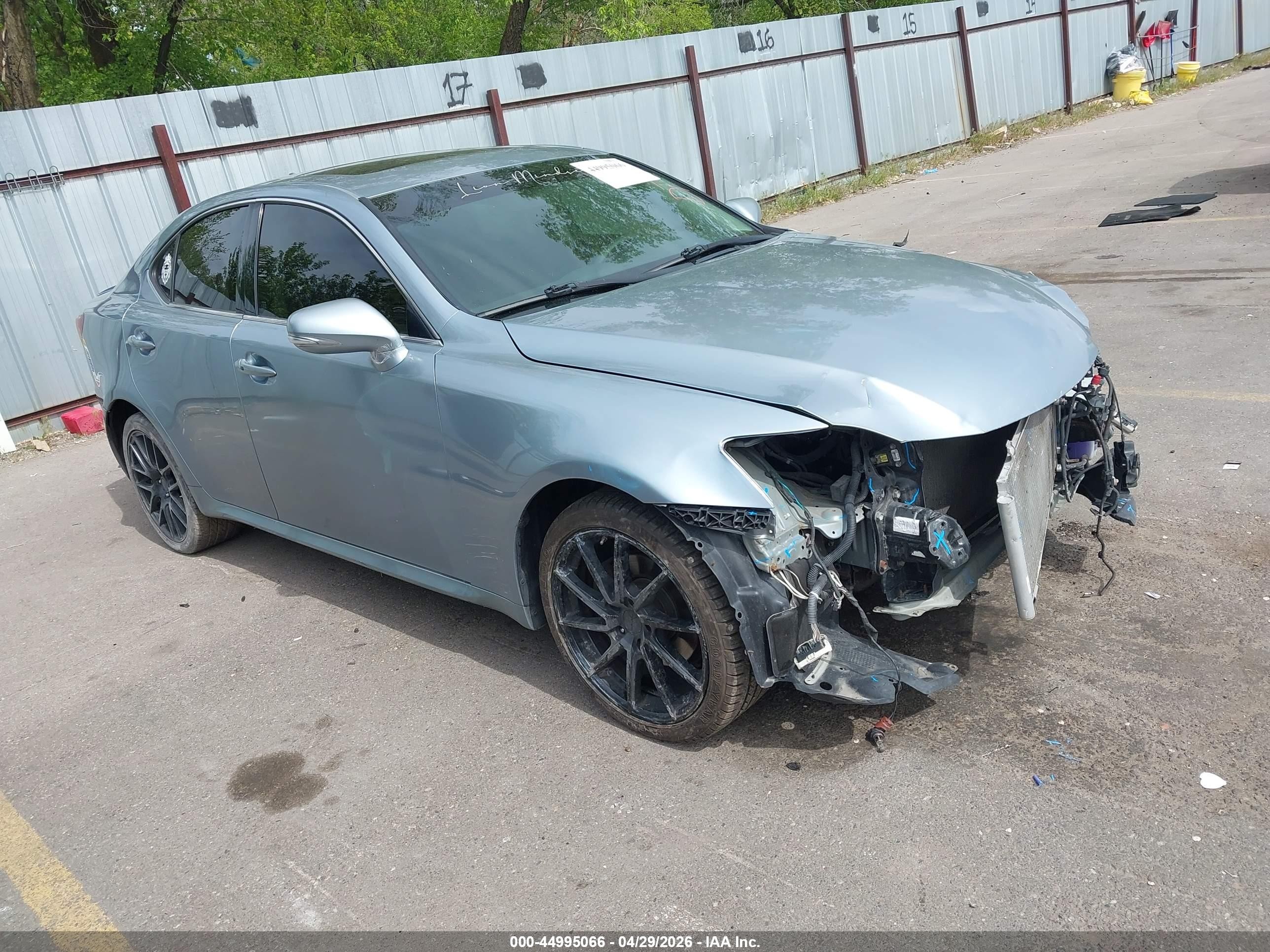 2010 Lexus IS 250 VIN JTHCF5C2XA5038103 IAAI salvage auction — Front End, Salvage (Utah), sold $625 on 2026-07-09 (photo 1)