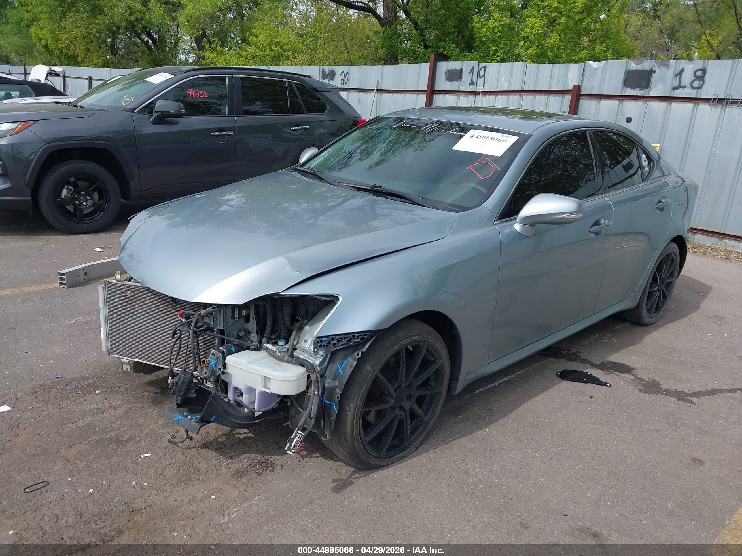 2010 Lexus IS 250 VIN JTHCF5C2XA5038103 IAAI salvage auction — Front End, Salvage (Utah), sold $625 on 2026-07-09 (photo 2)