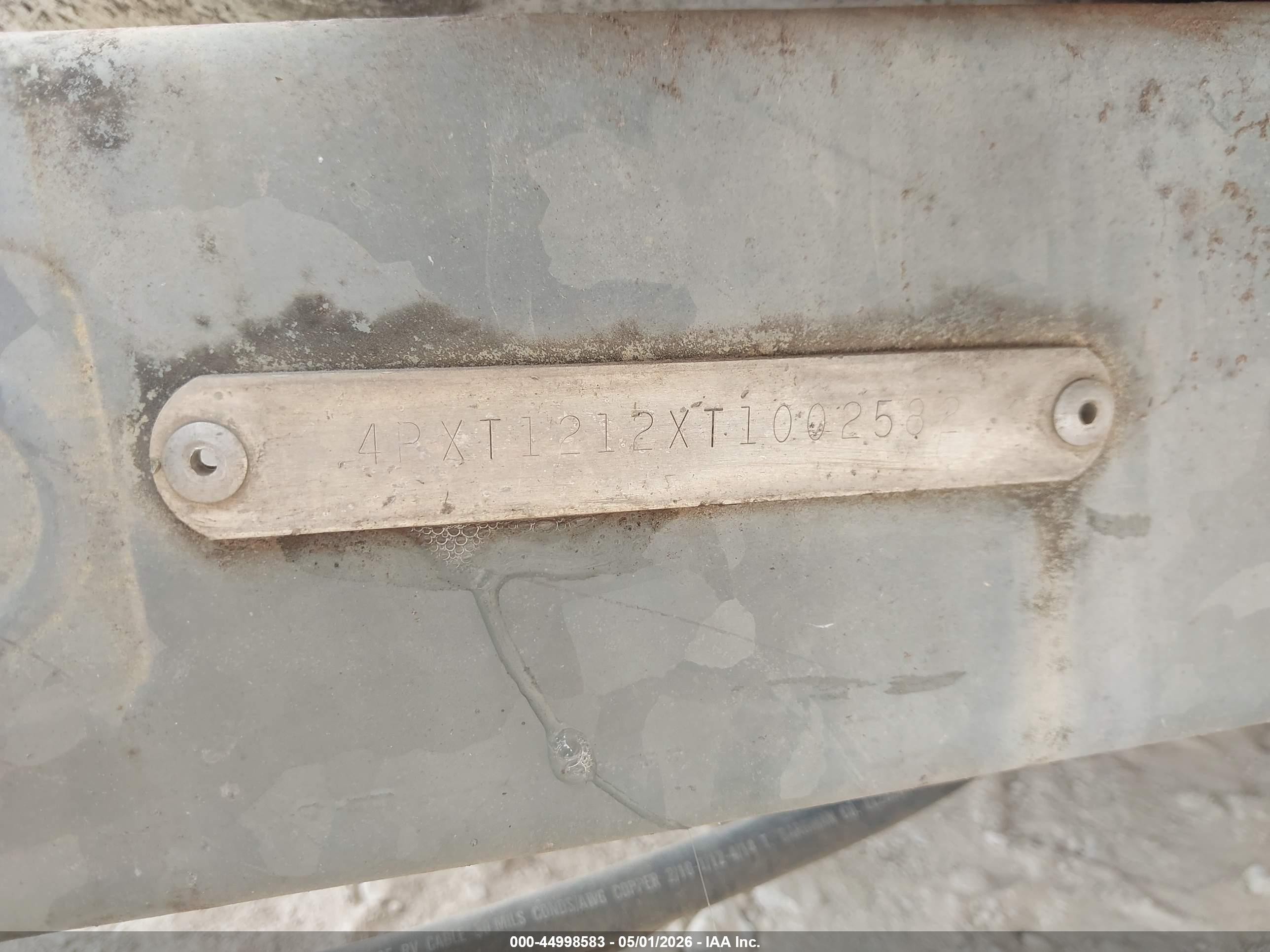 1996 Dutchman Aerolite VIN 4PXT1212XT1002582 IAAI salvage auction — Water/Flood, Clear (Oklahoma), sold $125 on 2026-09-09 (photo 9)