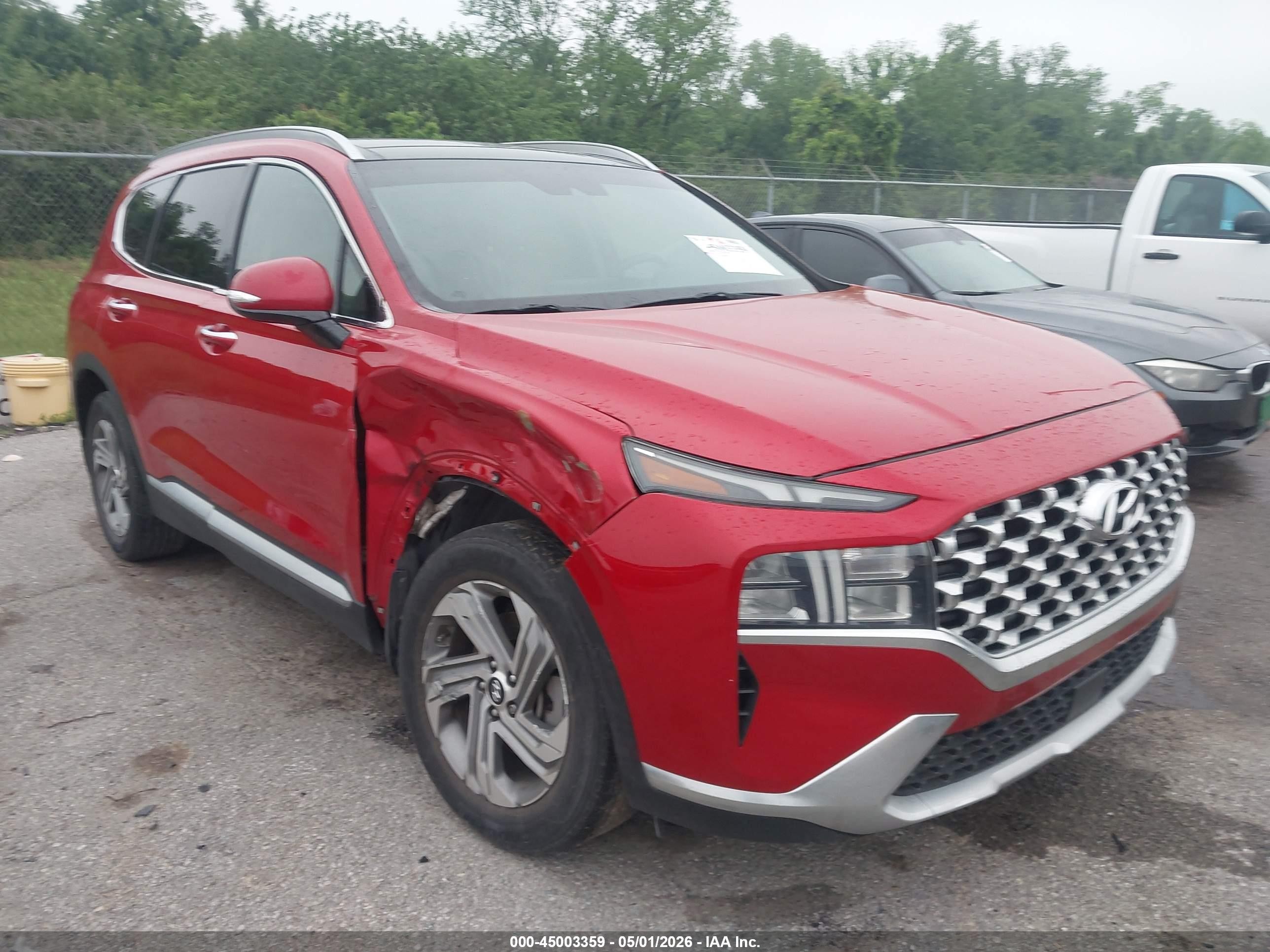 2022 Hyundai Santa Fe VIN 5NMS34AJ3NH395801 — IAAI salvage auction photo
