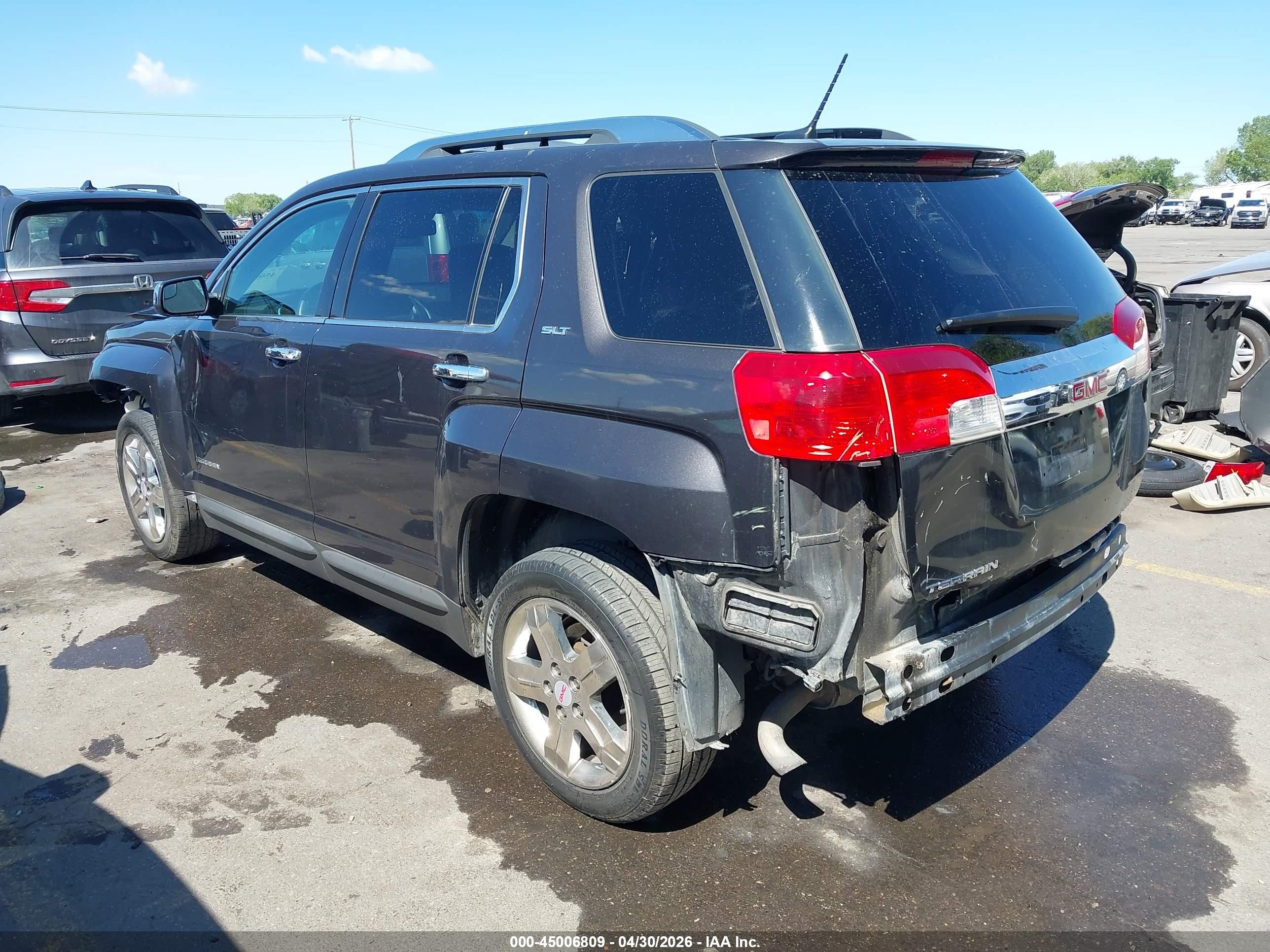 2013 GMC Terrain VIN 2GKALWEK3D6143065 IAAI salvage auction — Front & Rear, Salvage (Utah), sold $600 on 2026-07-09 (photo 3)