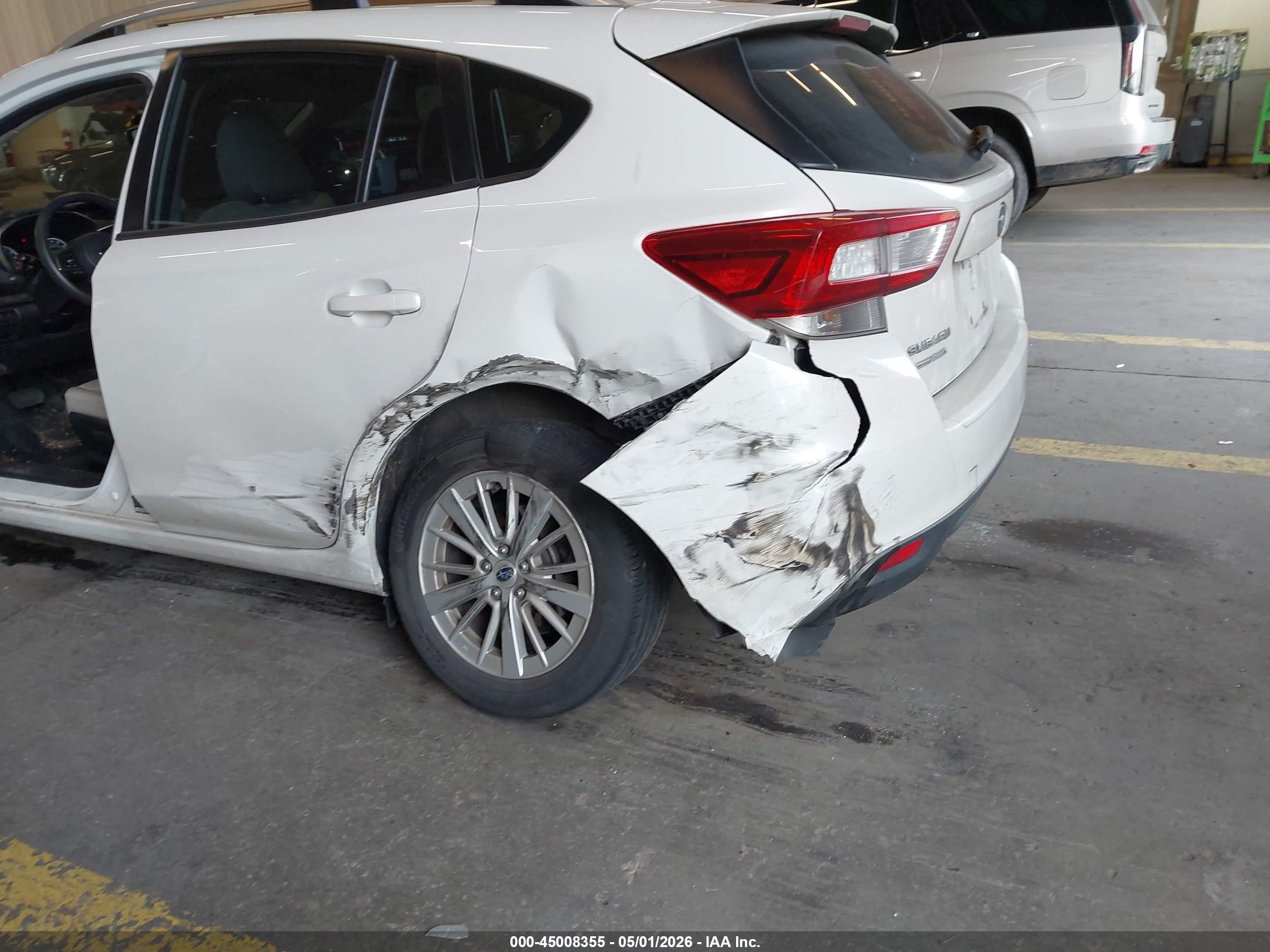 2018 Subaru Impreza VIN 4S3GTAB6XJ3706292 IAAI salvage auction — Rear End, Salvage (Oregon), sold $3,550 on 2026-07-09 (photo 6)
