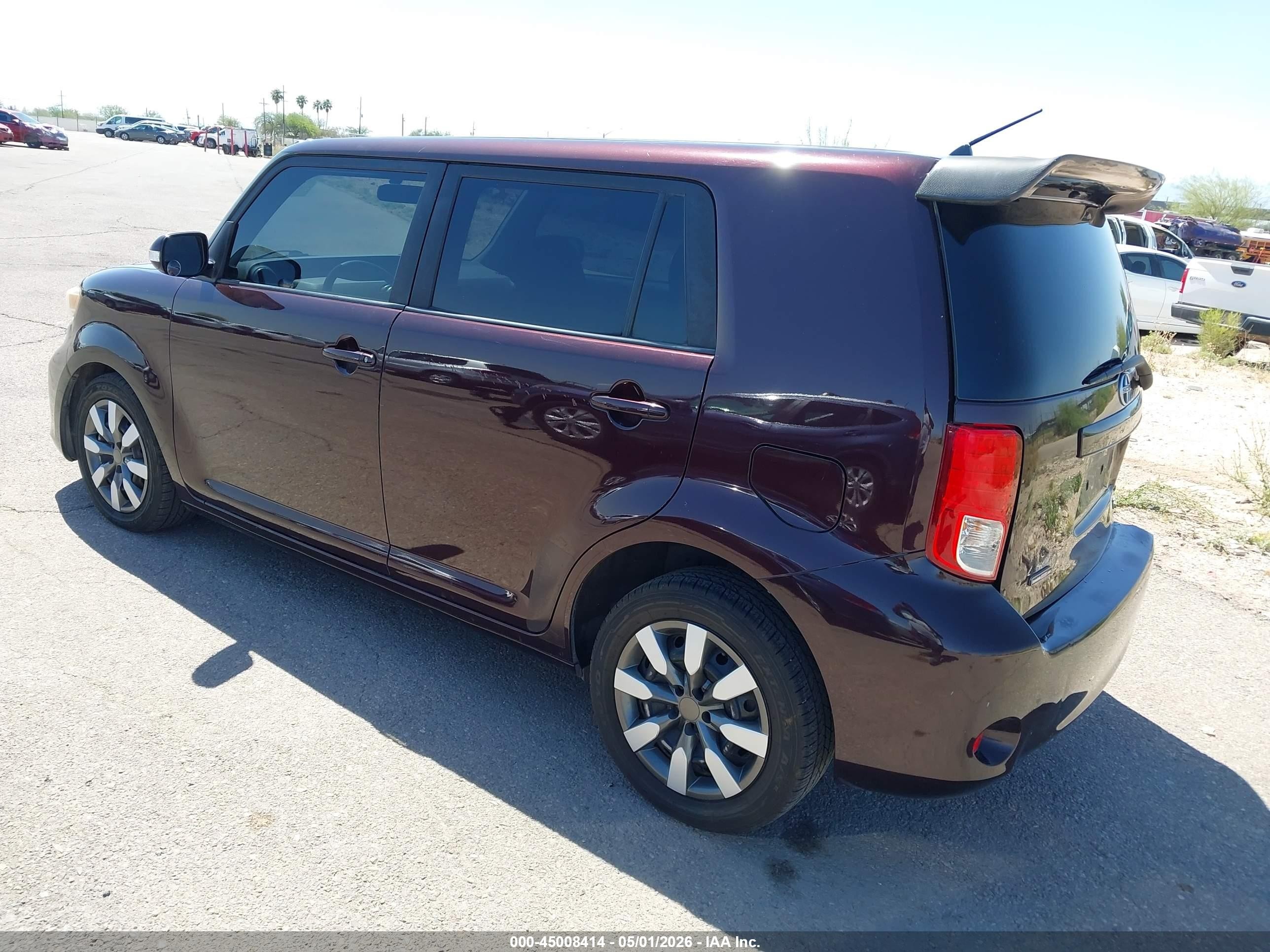 2011 Scion xB VIN JTLZE4FE6B1120292 IAAI salvage auction — Rear End, Salvage (Arizona), sold $450 on 2026-07-09 (photo 3)