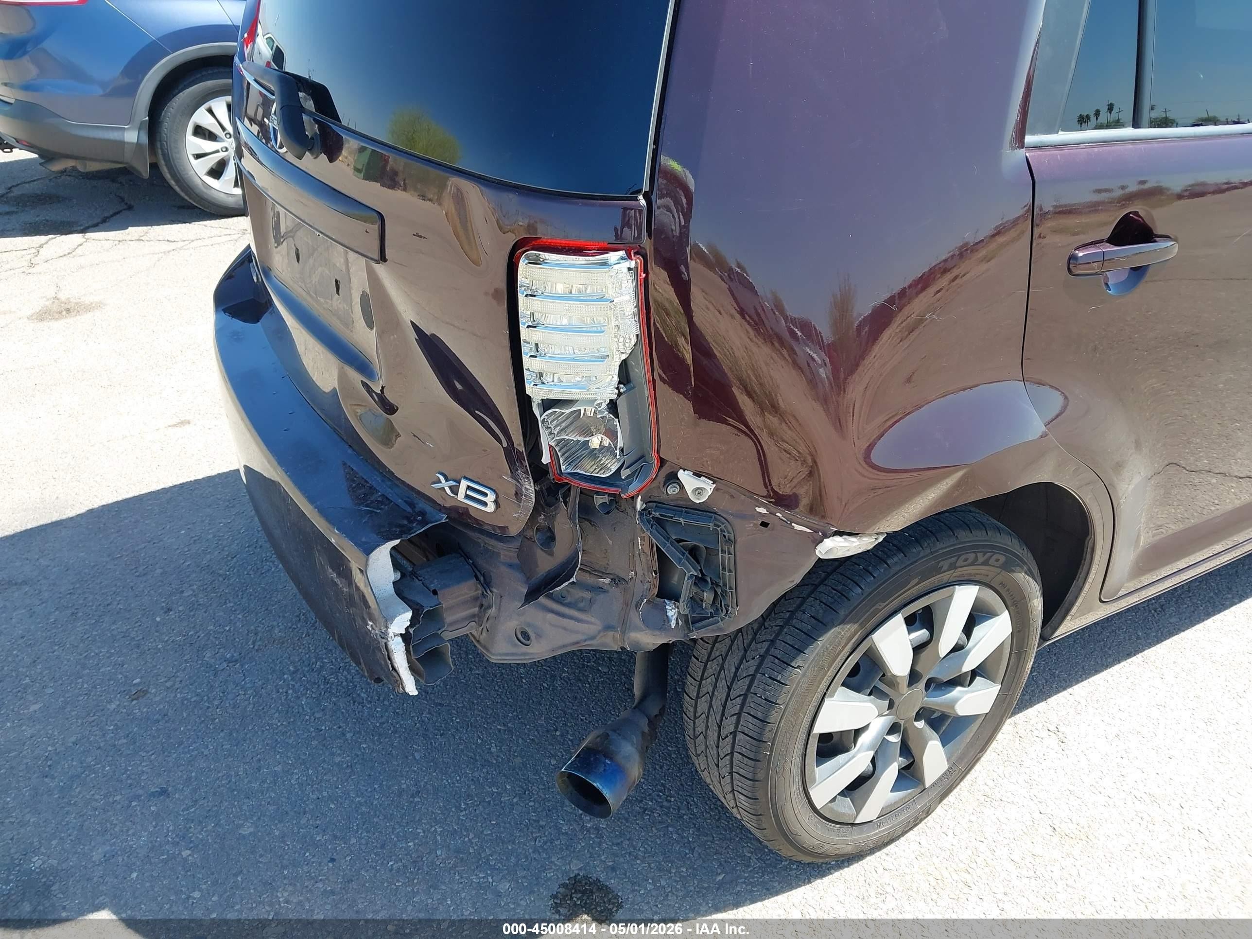 2011 Scion xB VIN JTLZE4FE6B1120292 IAAI salvage auction — Rear End, Salvage (Arizona), sold $450 on 2026-07-09 (photo 6)