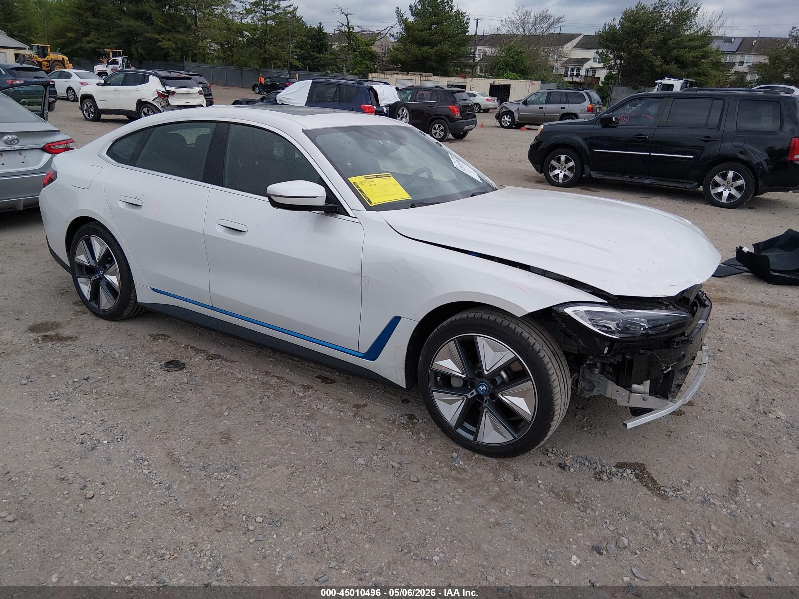 2023 BMW i4 VIN WBY43AW07PFR42039 — IAAI salvage auction photo