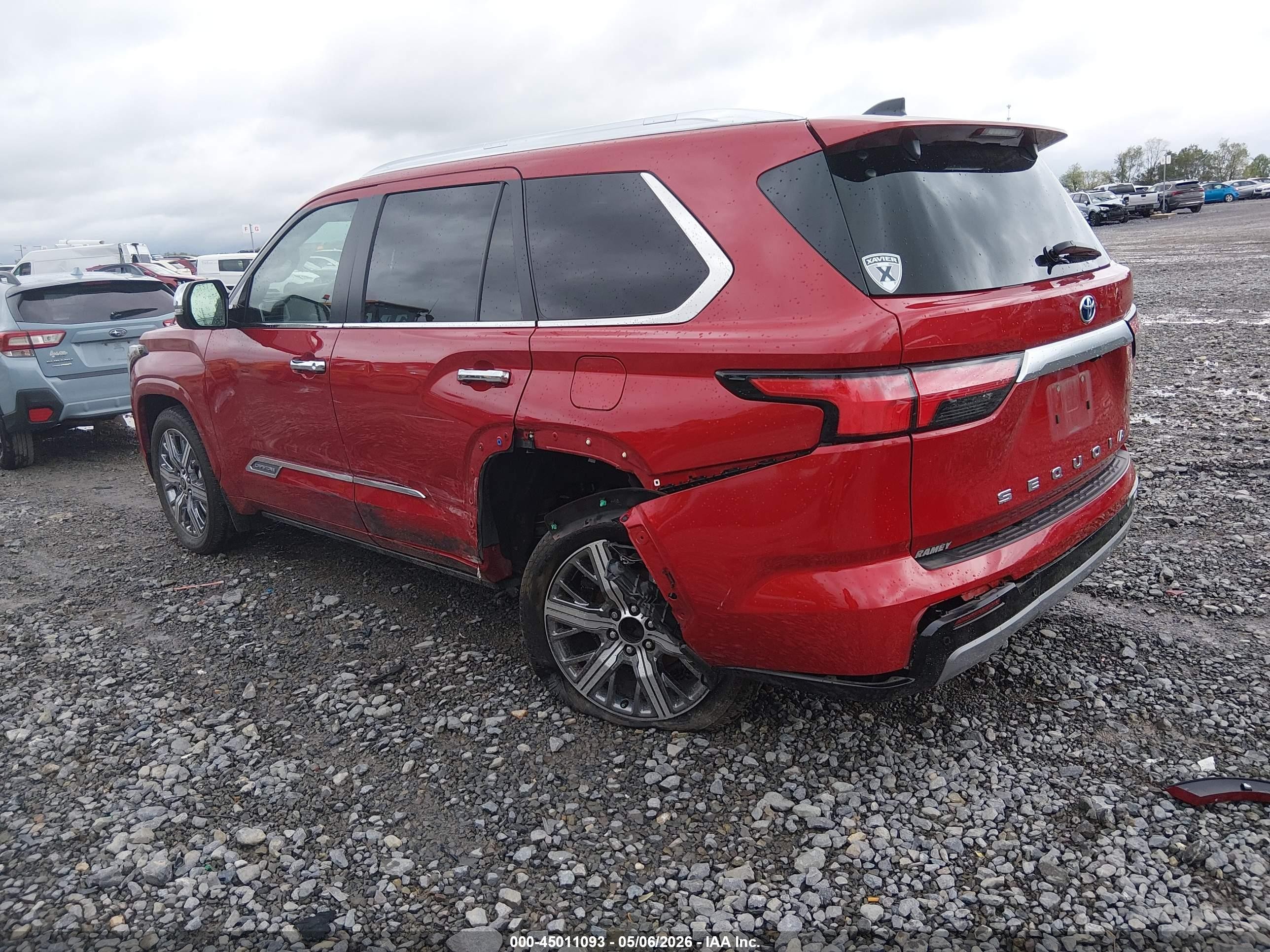 2024 Toyota Sequoia VIN 7SVAAABA3RX039950 IAAI salvage auction — Rear End, Salvage (West Virginia), sold $33,750 on 2026-07-08 (photo 3)