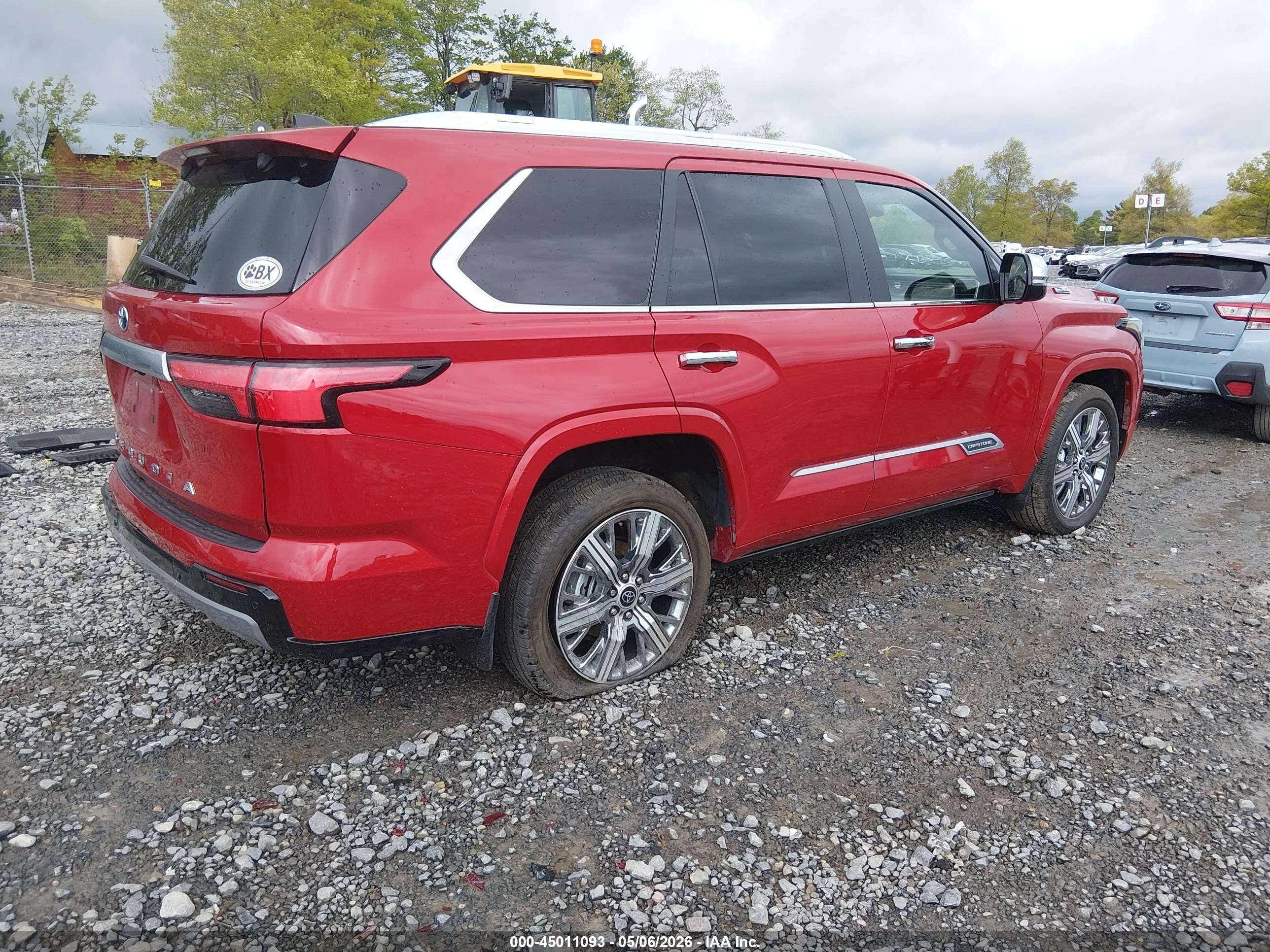 2024 Toyota Sequoia VIN 7SVAAABA3RX039950 IAAI salvage auction — Rear End, Salvage (West Virginia), sold $33,750 on 2026-07-08 (photo 4)