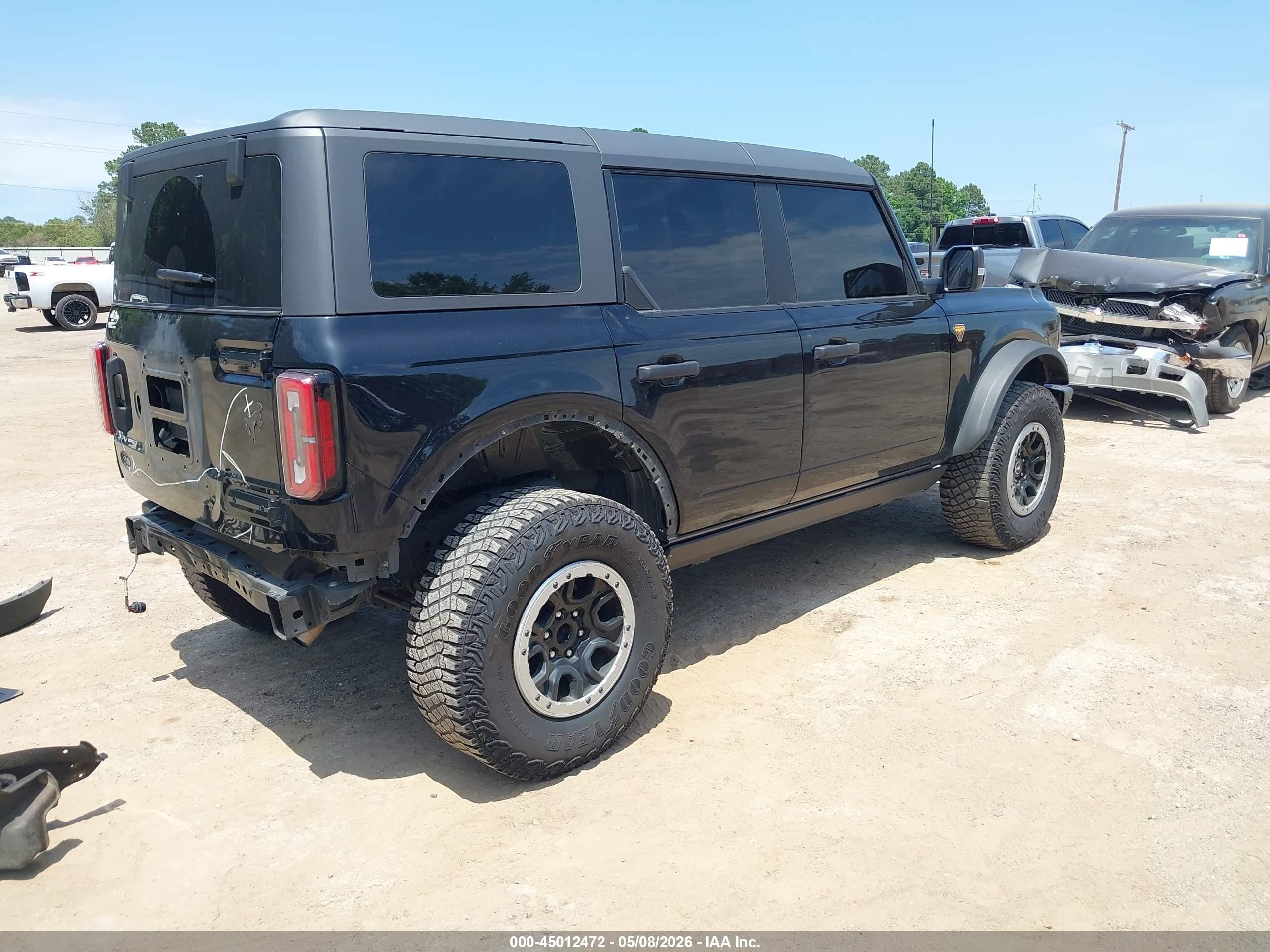 2024 Ford Bronco VIN 1FMEE9BP5RLB17084 IAAI salvage auction — Rear End, Original (Texas), sold $26,000 on 2026-09-13 (photo 4)