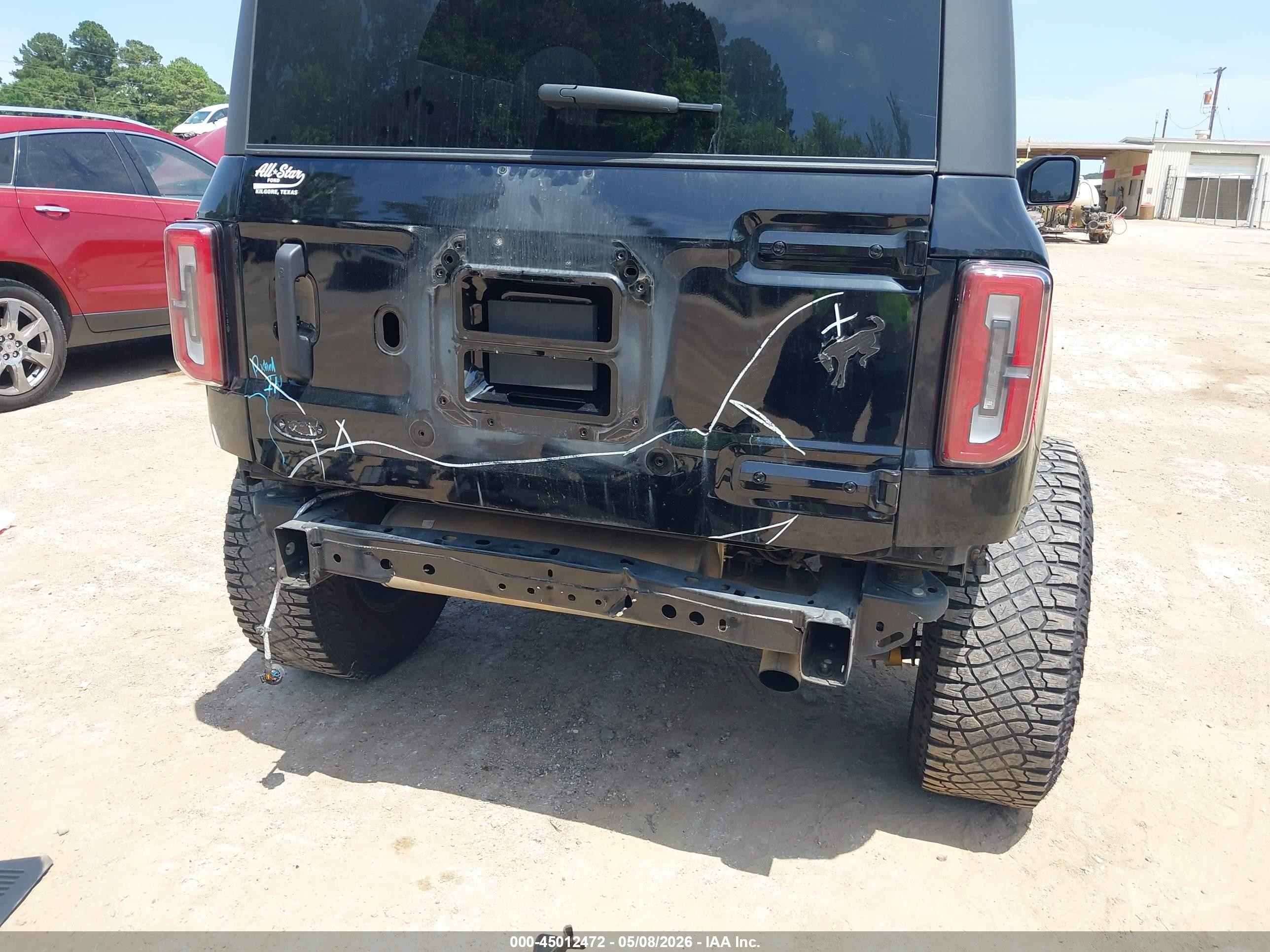 2024 Ford Bronco VIN 1FMEE9BP5RLB17084 IAAI salvage auction — Rear End, Original (Texas), sold $26,000 on 2026-09-13 (photo 6)