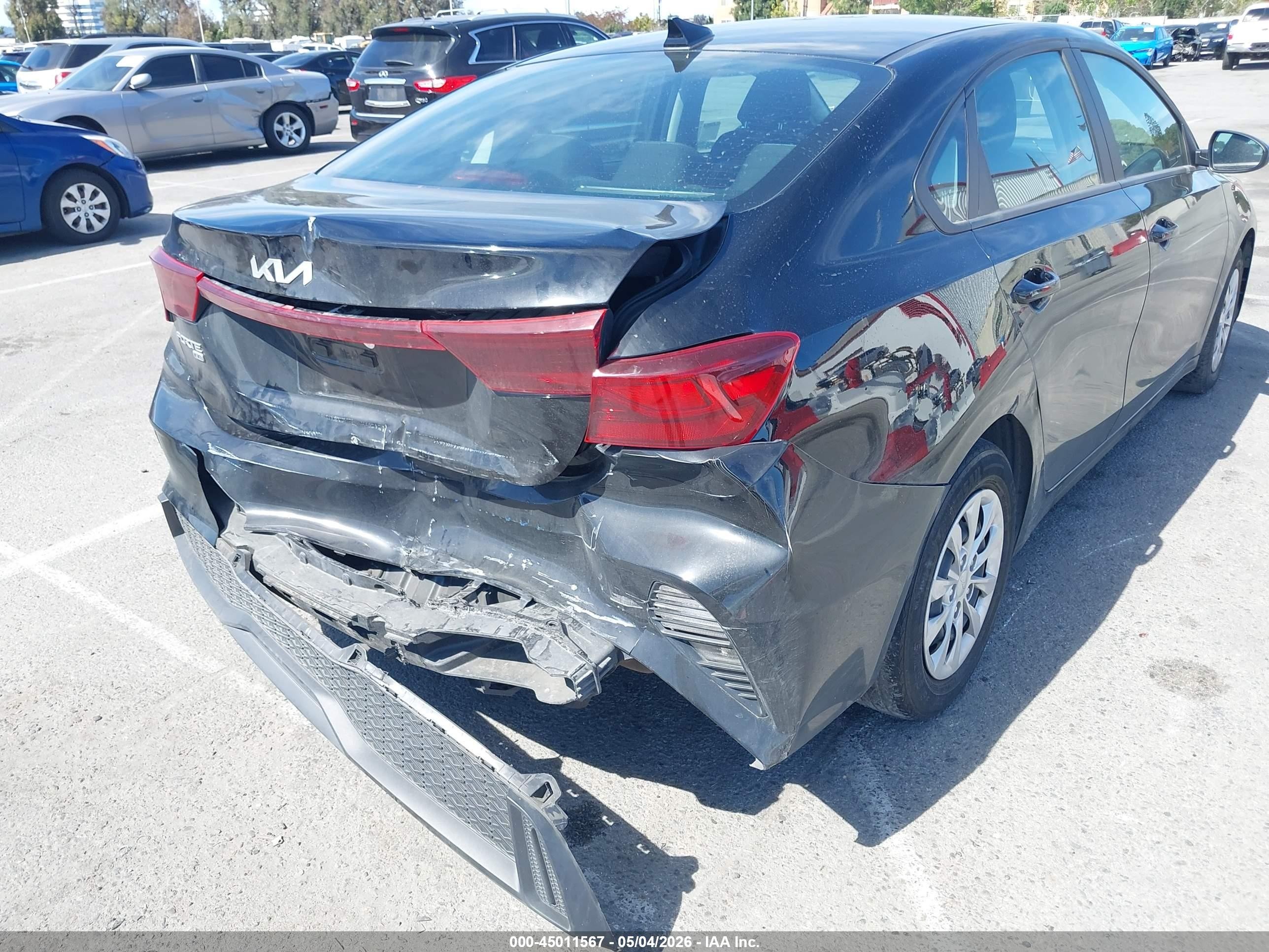 2024 Kia Forte VIN 3KPF24AD6RE766901 IAAI salvage auction — Rear End, Salvage (California), sold $2,550 on 2026-07-02 (photo 6)