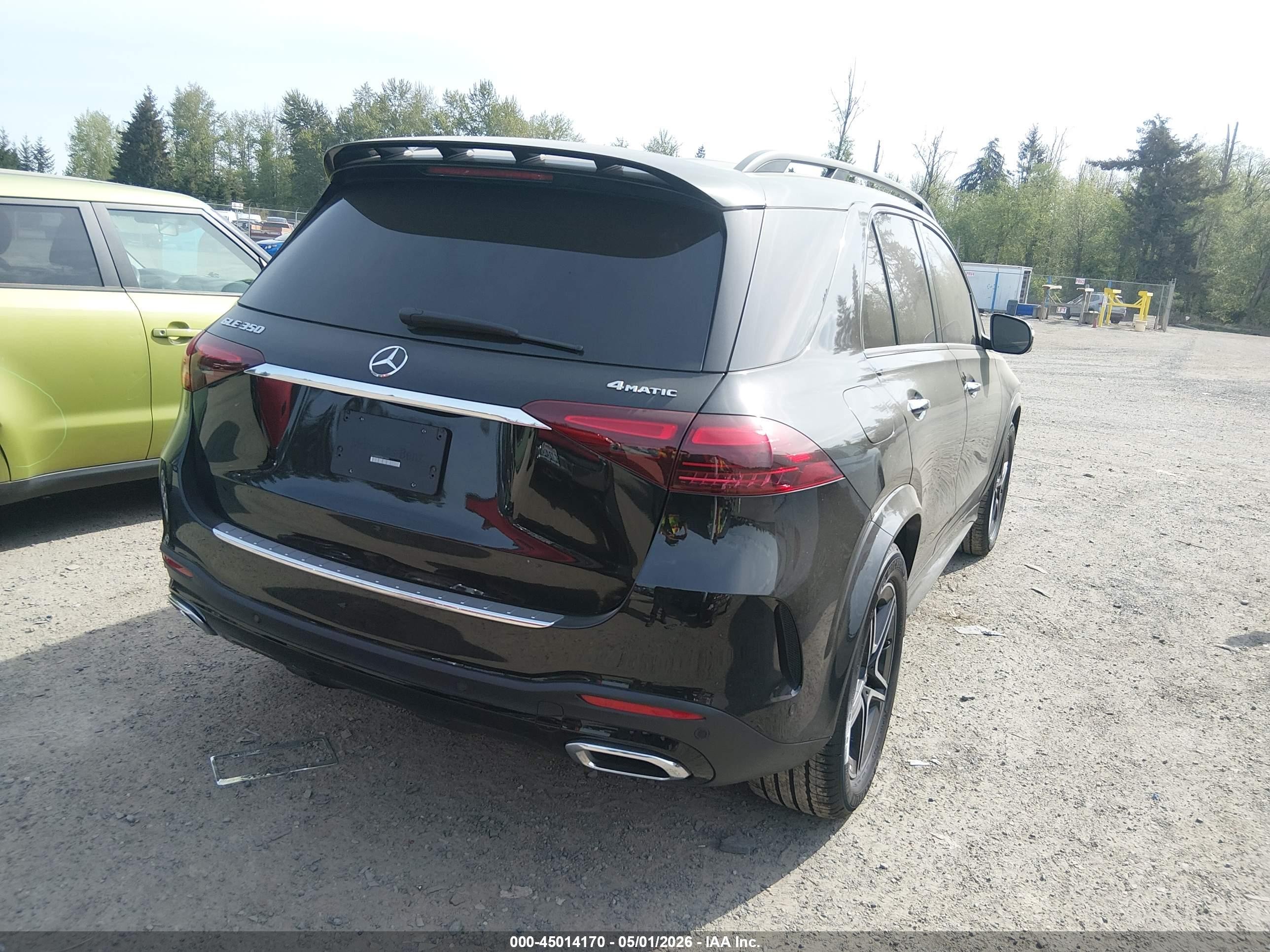2025 Mercedes-Benz GLE-Class VIN 4JGFB4FB4SB418889 IAAI salvage auction — Water/Flood, Bill Of Sale (Washington), sold $35,500 on 2026-07-12 (photo 4)