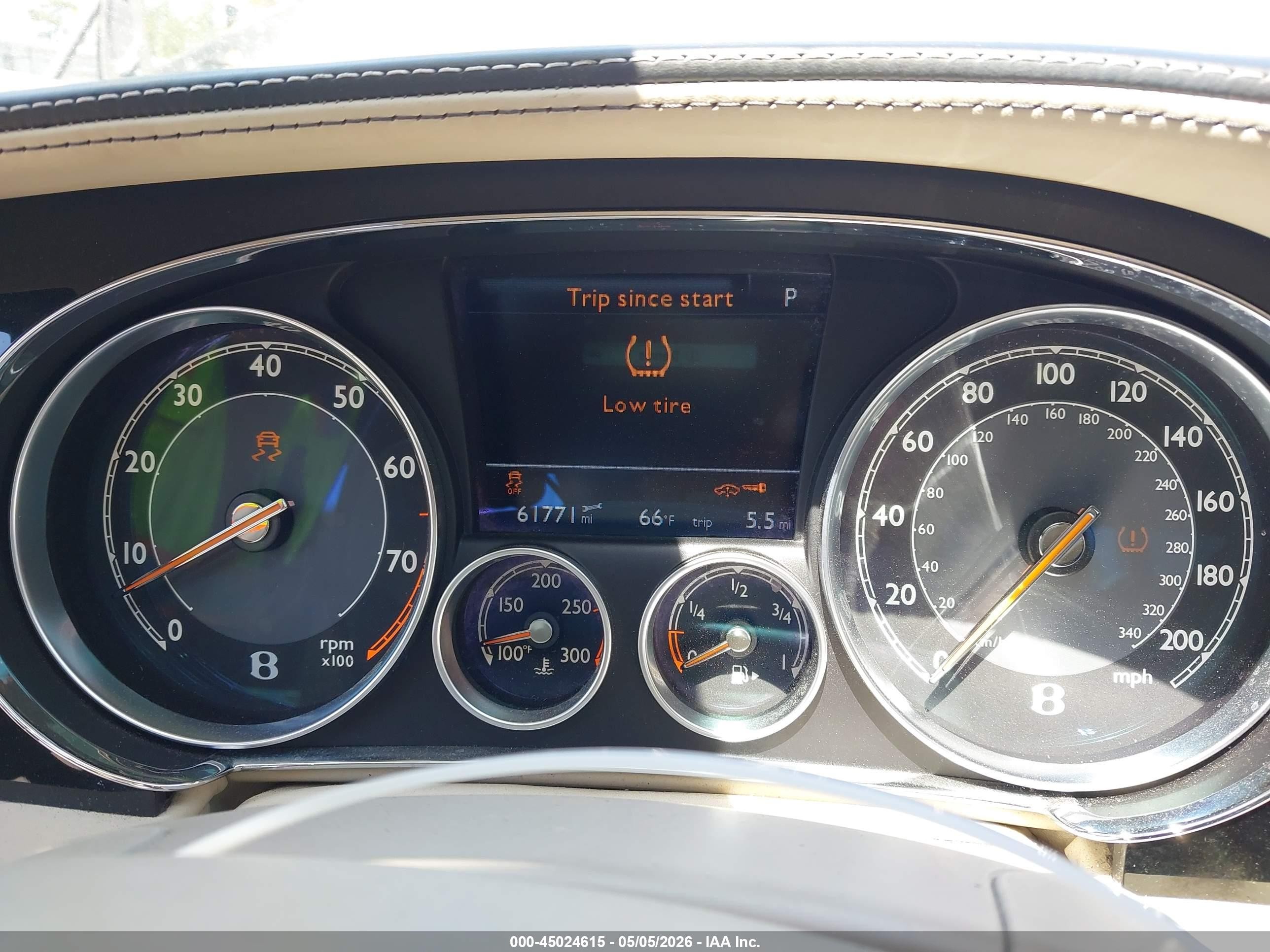 2012 Bentley Continental gt VIN SCBFR7ZAXCC071524 IAAI salvage auction — Normal Wear, Clear (New York), sold $27,500 on 2026-05-12 (photo 7)